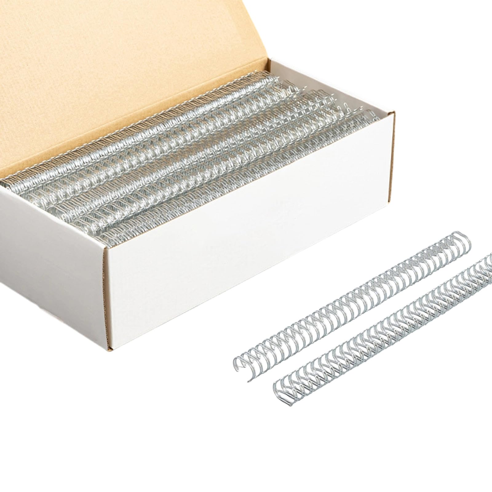 Lot de 100 anneaux de reliure professionnels en métal robuste pour fournitures scolaires 23 trous, 24 trous ou 34 trous