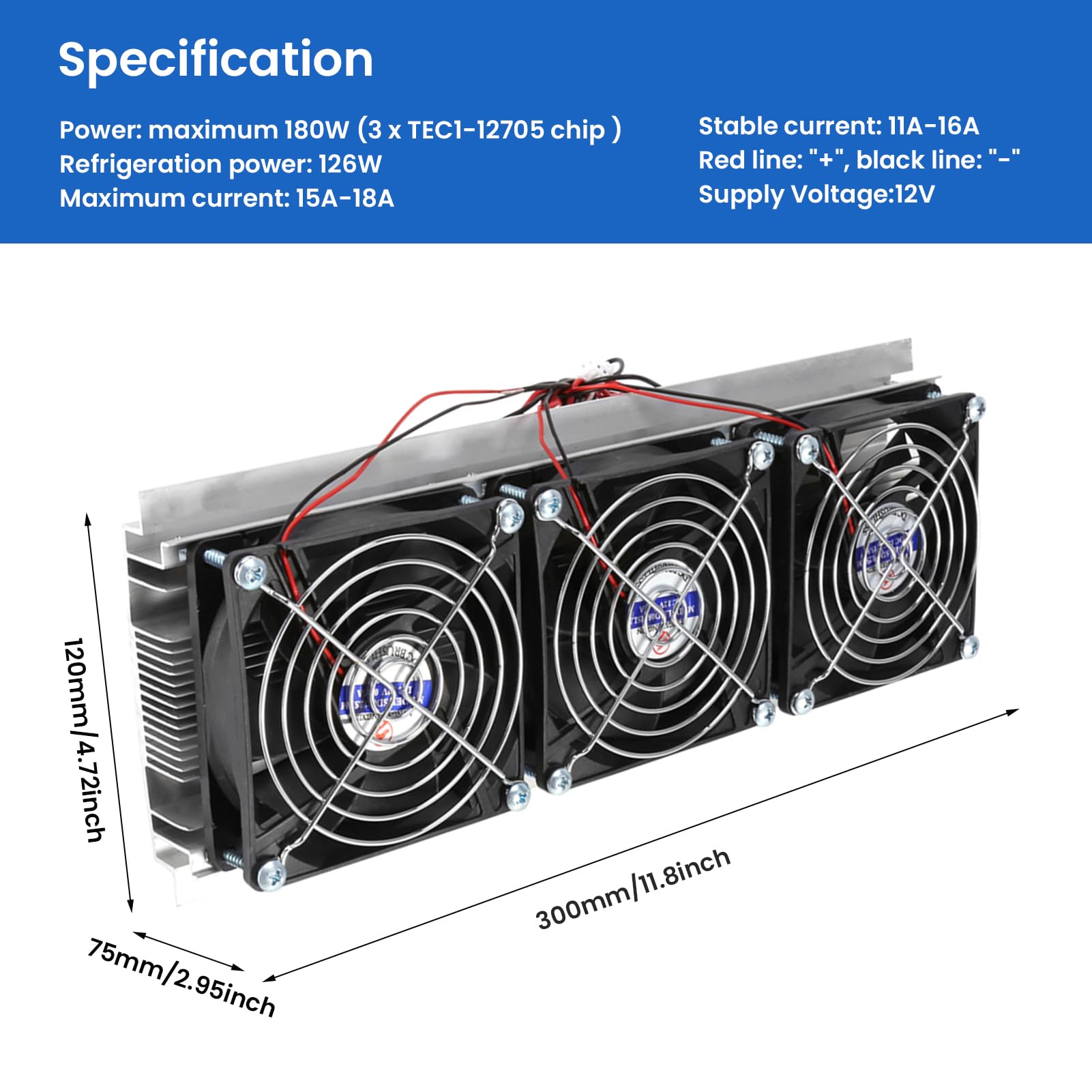 Dispositif de Refroidissement pour Petits Espaces, Ensemble de Pièces de Refroidissement à Semi-Conducteurs Refroidisseur d'air Peltier Thermoélectrique pour Refroidissement de Plaques pour Petits