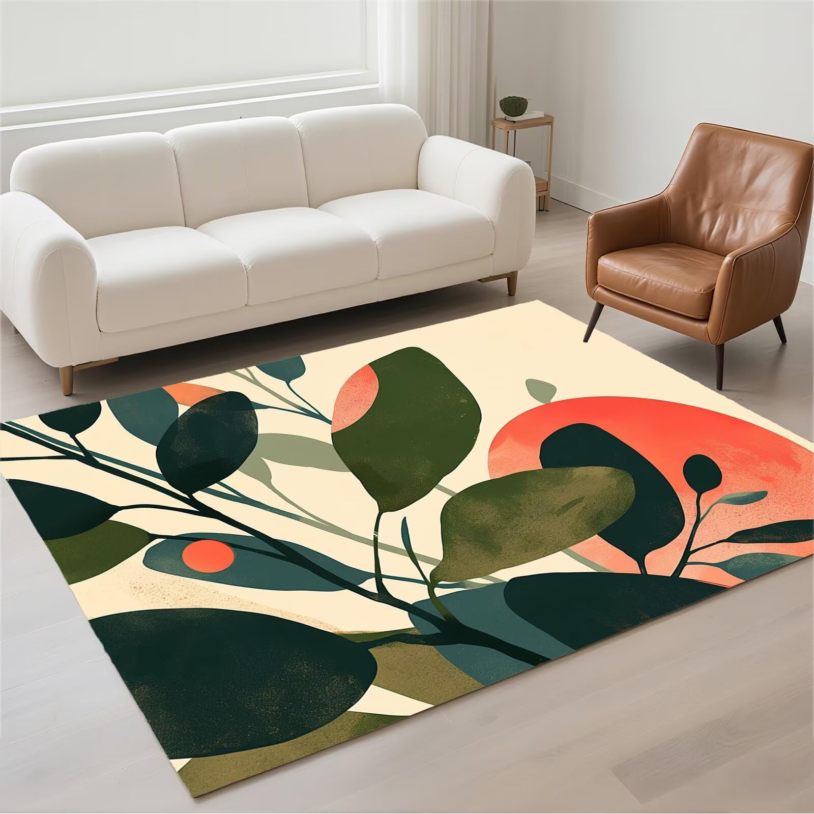 Tapis de couloir moderne lavable et doux pile bouclée 60x90