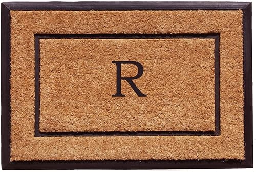 Calloway Mills 101631830R - Felpudo rectangular (18 x 30 pulg), diseño de letra R
