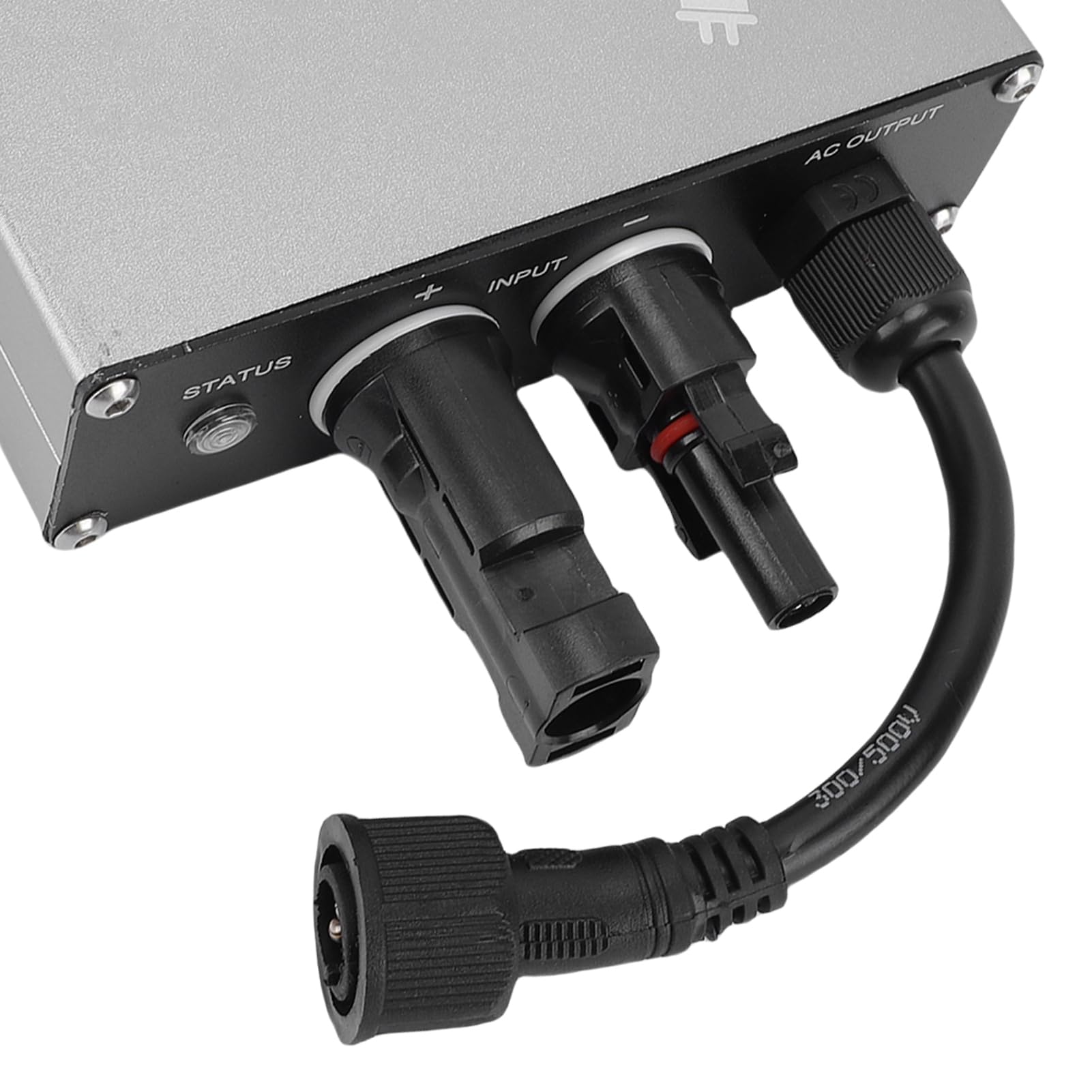 POENVFPO Mikroinwerter Sieciowy do Instalacji Fotowoltaicznej, Obudowa ze Stopu Aluminium, wodoszczelność IP45 z Zabezpieczeniem Nadprądowym i Przepięciowym, do Komercyjnych Systemów