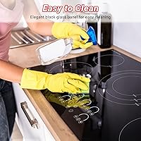 Vista 7 de AMZCHEF Electric Cooktop 36 Inch,5 Burners Built-in Electric Stove Top,Max 9000W Ceramic Glass Countertop with Touch Control,9 Heating Level,Max