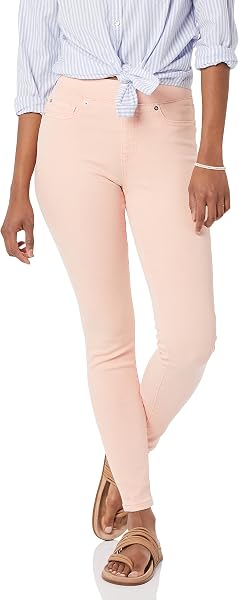 Amazon Essentials Femme Jegging Facile à Enfiler Extensible Taille Mi-Haute - Couleurs abandonnées - 1