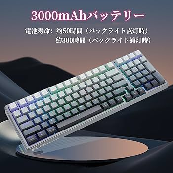 Amazon.co.jp: e元素ゲーミングキーボードZ-99 シルバーウッド軸