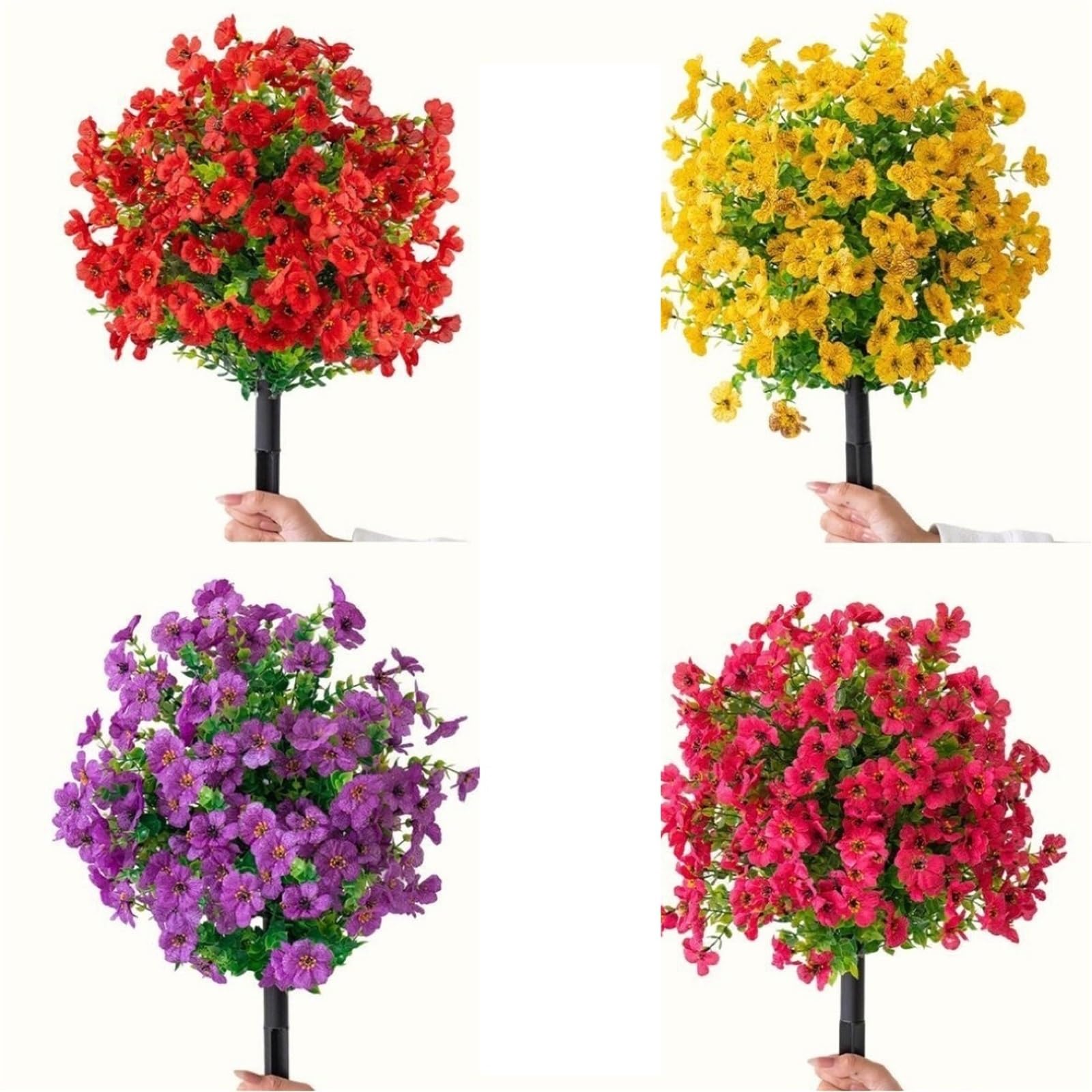 WBCDXCBB Roland Ground Planting Simulation Flowers Daisy Eucalyptus Garden Courtyard Nail Decoration 1Pcs(Yellow)