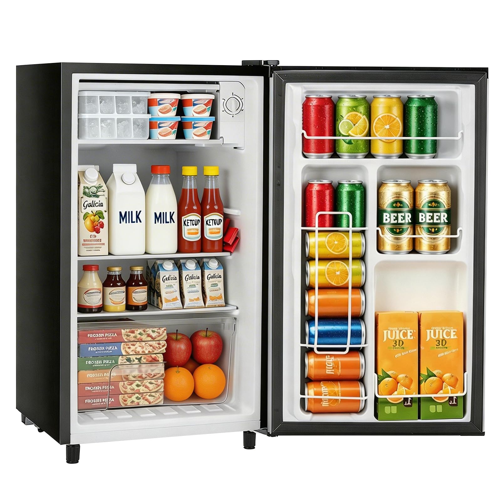 SageNest SG-EV-BX98A-SR 3.2 cu ft Compact Freezer Silver