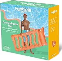 Vista 3 de Funsicle Alfombrilla inflable de 6 pies para tumbonas con reposacabezas cómodo