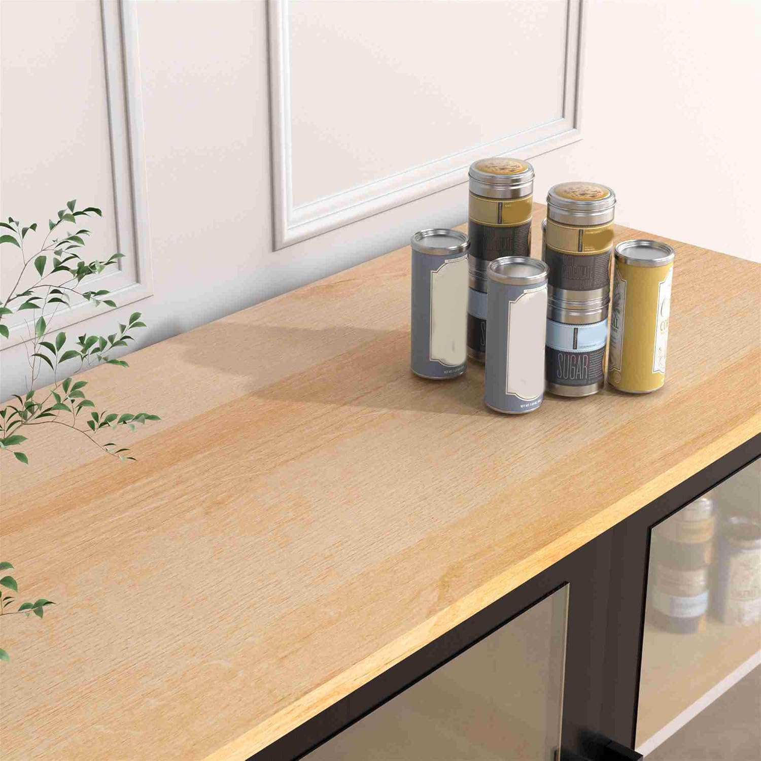 Fafeicy Buffet Sideboard Cabinet,Wood Buffet Kitchen Storage Cabinet with 2 Doors 3 Drawers for Kitchen Living Room Entryway