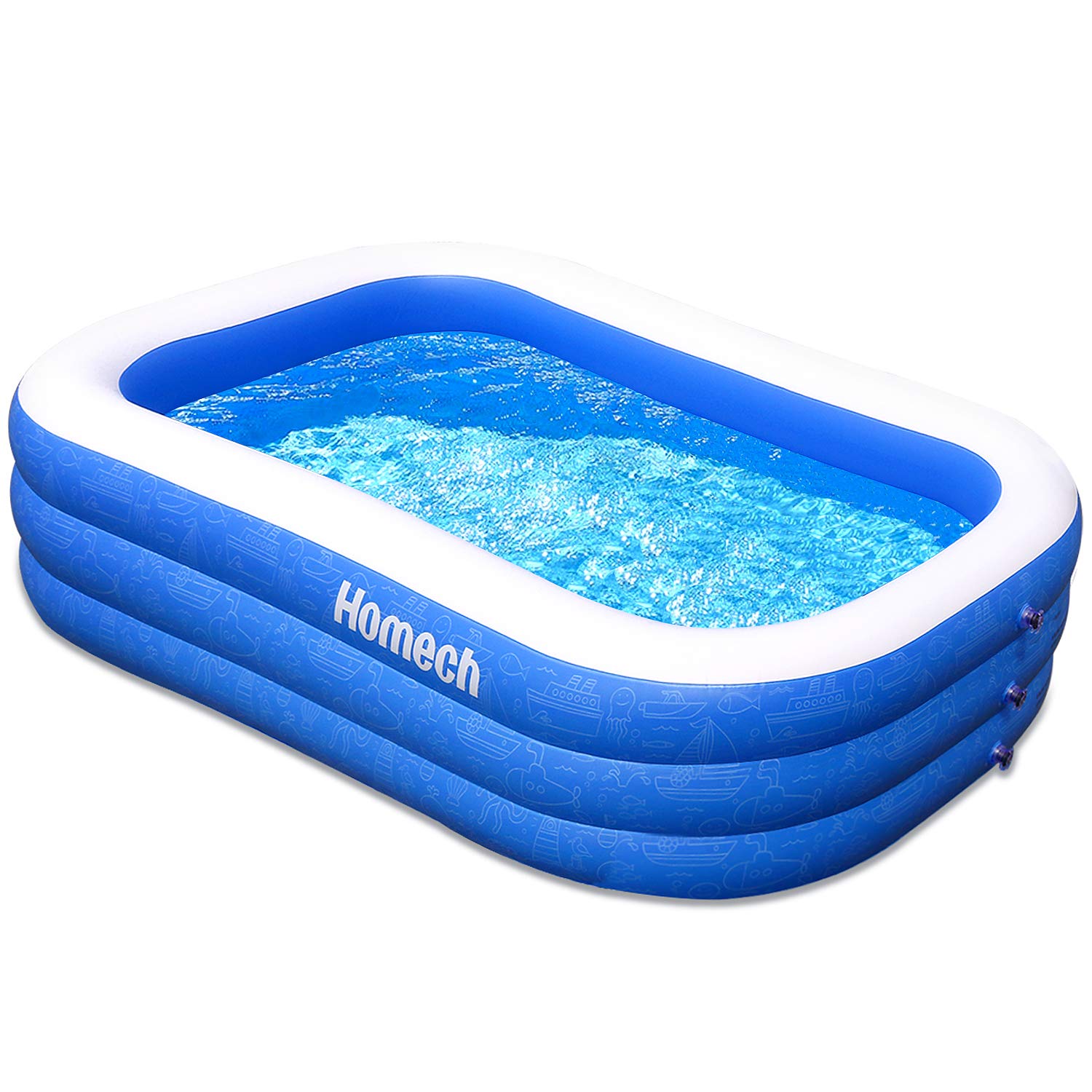 Homech Family Inflatable Swimming Pool 