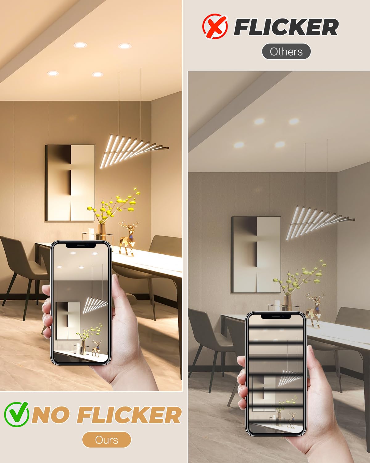 Foco LED empotrable (7 W, 700 lúmenes, 2700 K/4500 K/6000 K ajustable, foco de baño IP44, lote de 10 unidades, redondo, ultra delgado Downlight de metal, color blanco