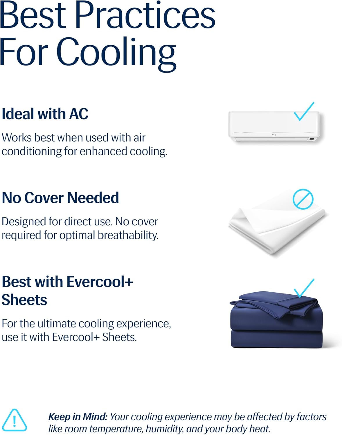 REST® Evercool® Cooling Comforter, King/Cali King, Blanket for Hot Sleepers, All Season Bedding to Keep Cool for Night Sweats, Breathable Lightweight Duvet, 106x90 Inches, Midnight Blue - Image 7