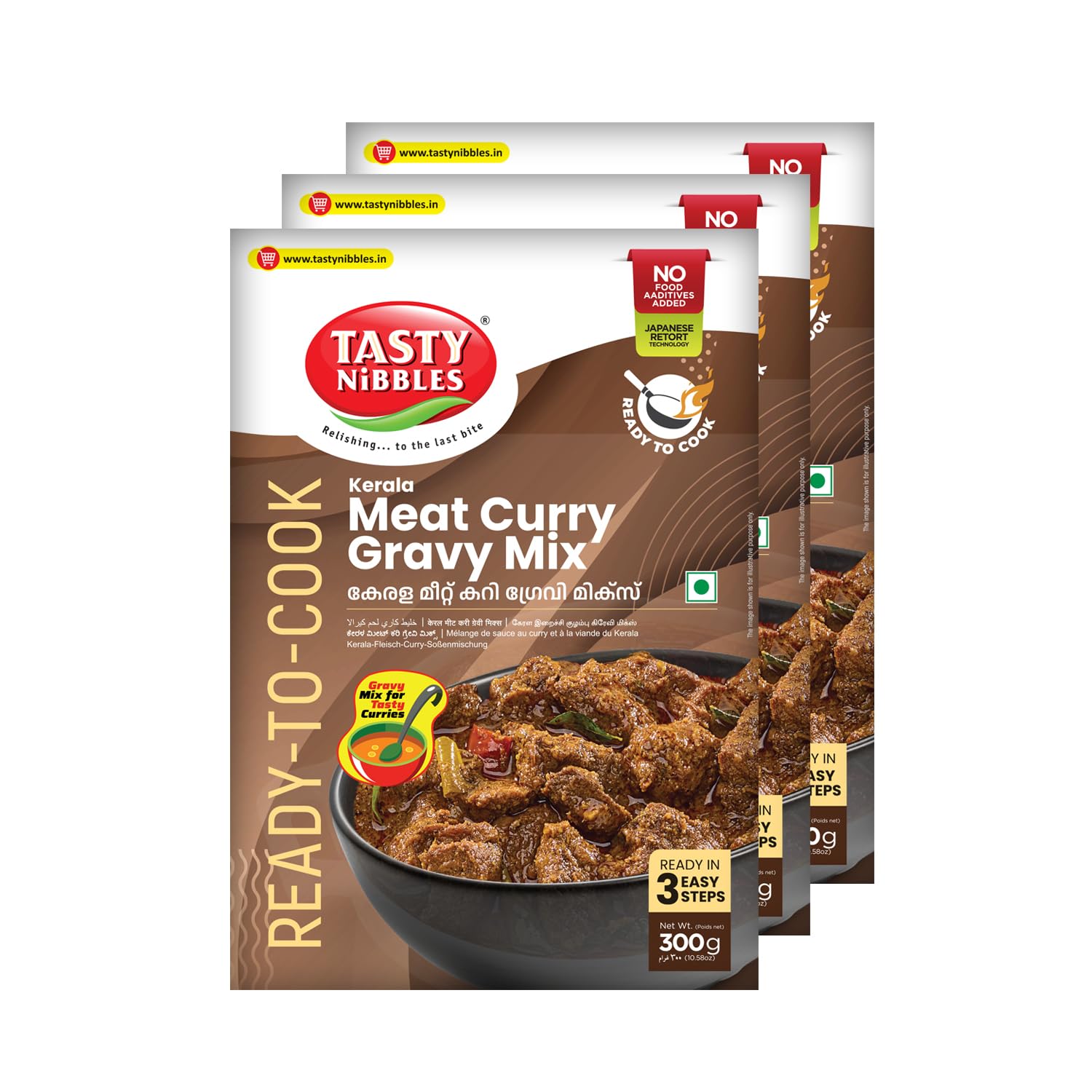 Pack of 3, 300g · Instant Food Items;instant Meal Mix;instant Meal;instant Meals for Travel;masala Mix;gravy Masala; Ready to Eat Masala Gravy;curry Mix;curry Mix;curry Masala