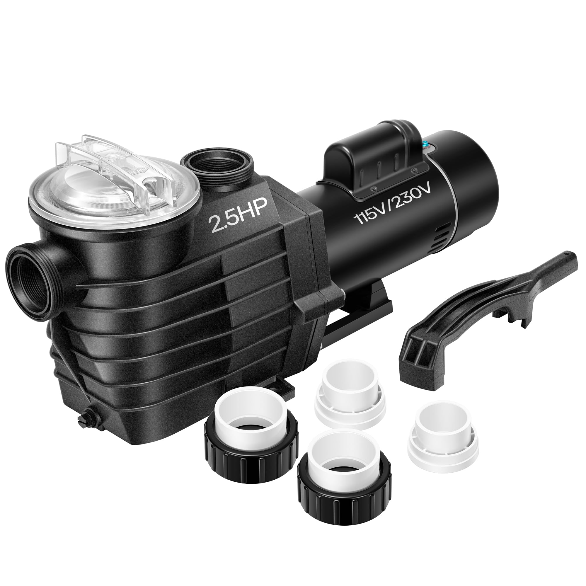 VIVOHOME 2.5HP Dual Voltage Pool Pump for In/Above Ground Pools