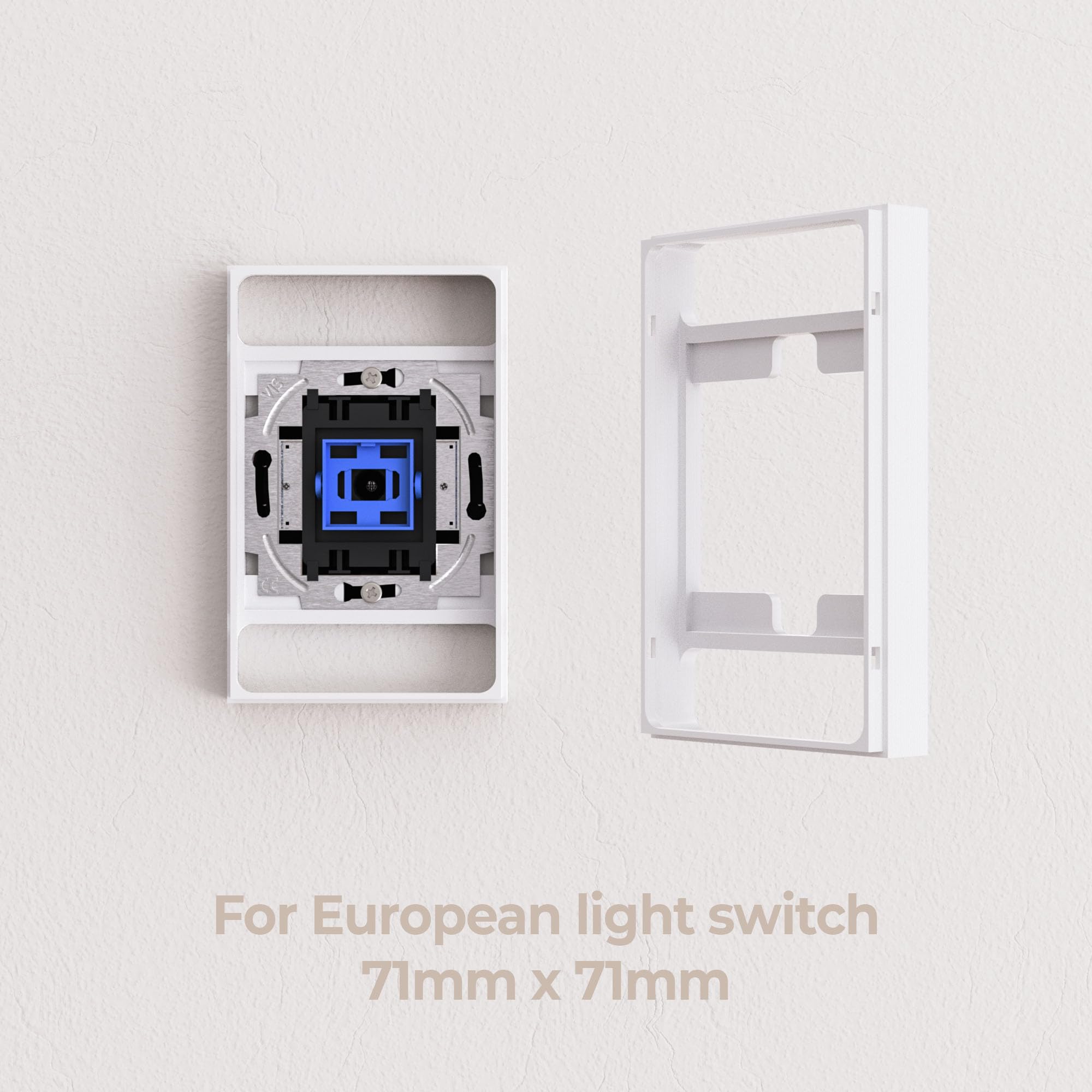 Universal Light Switch Cover Compatible with Philips Hue Dimmer Adapter V2 White, 5 x 3.15 x 0.71 inches - Image 4