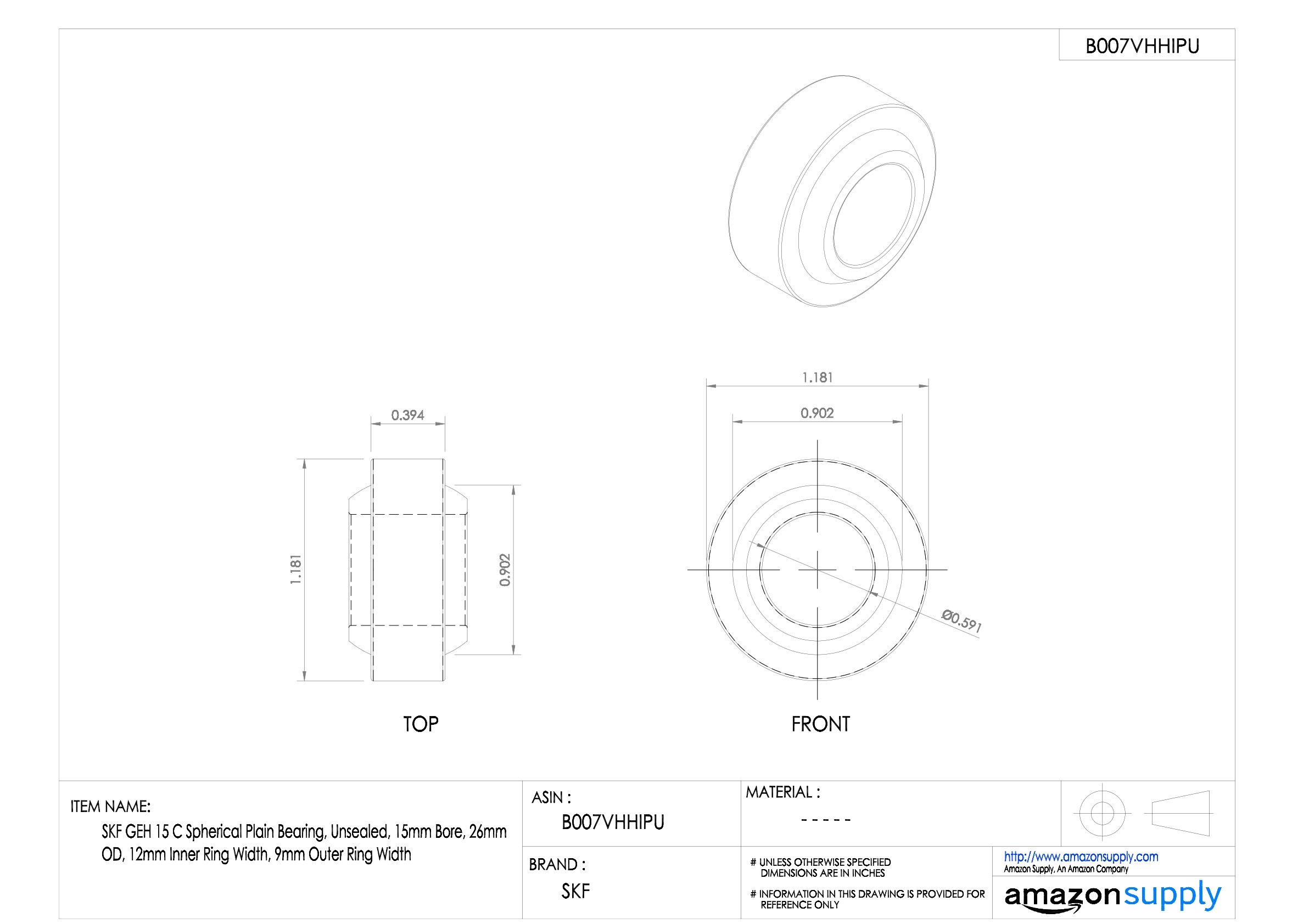 SKF GEH 15 C