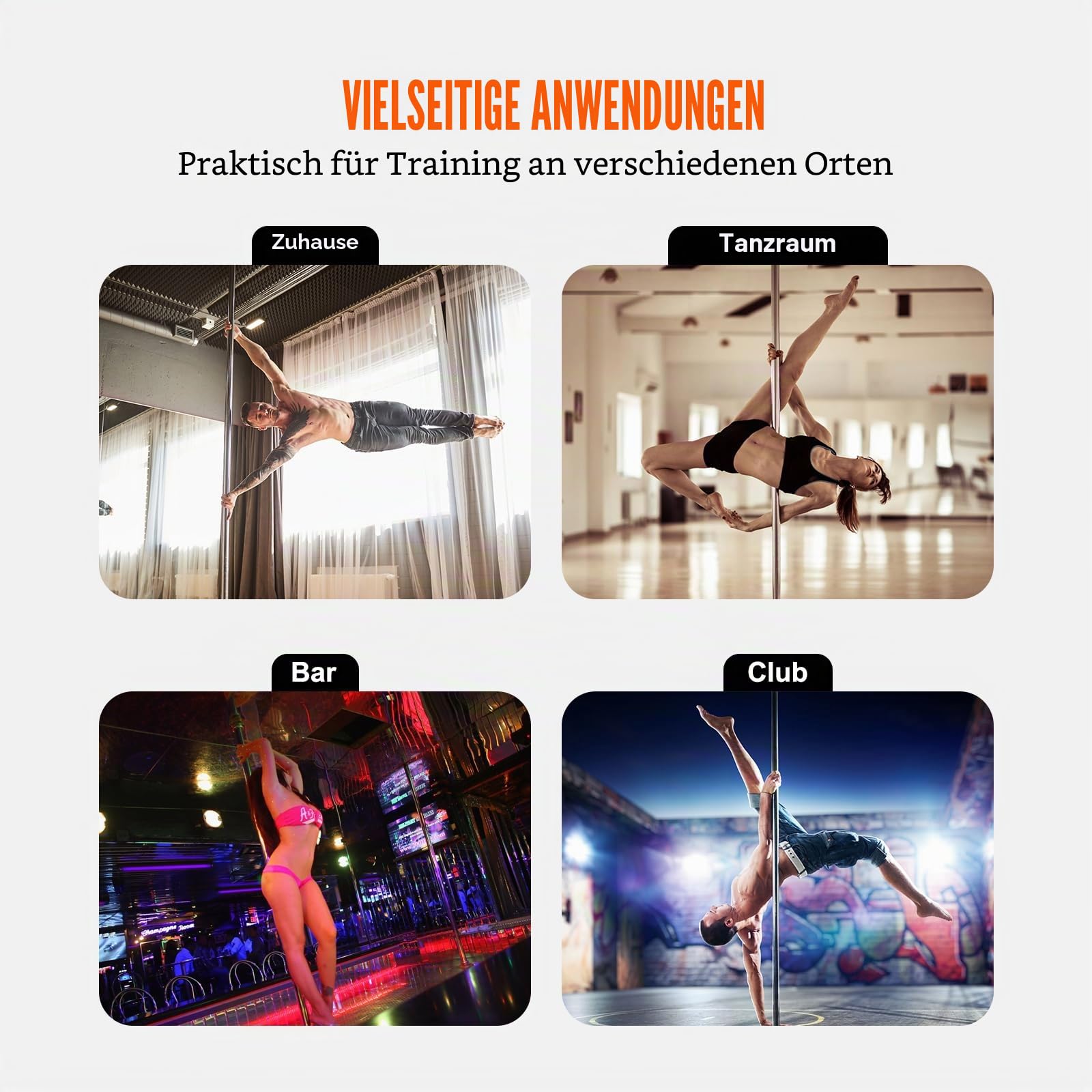VEVOR Professionelle Tanzstange, Pole Dance