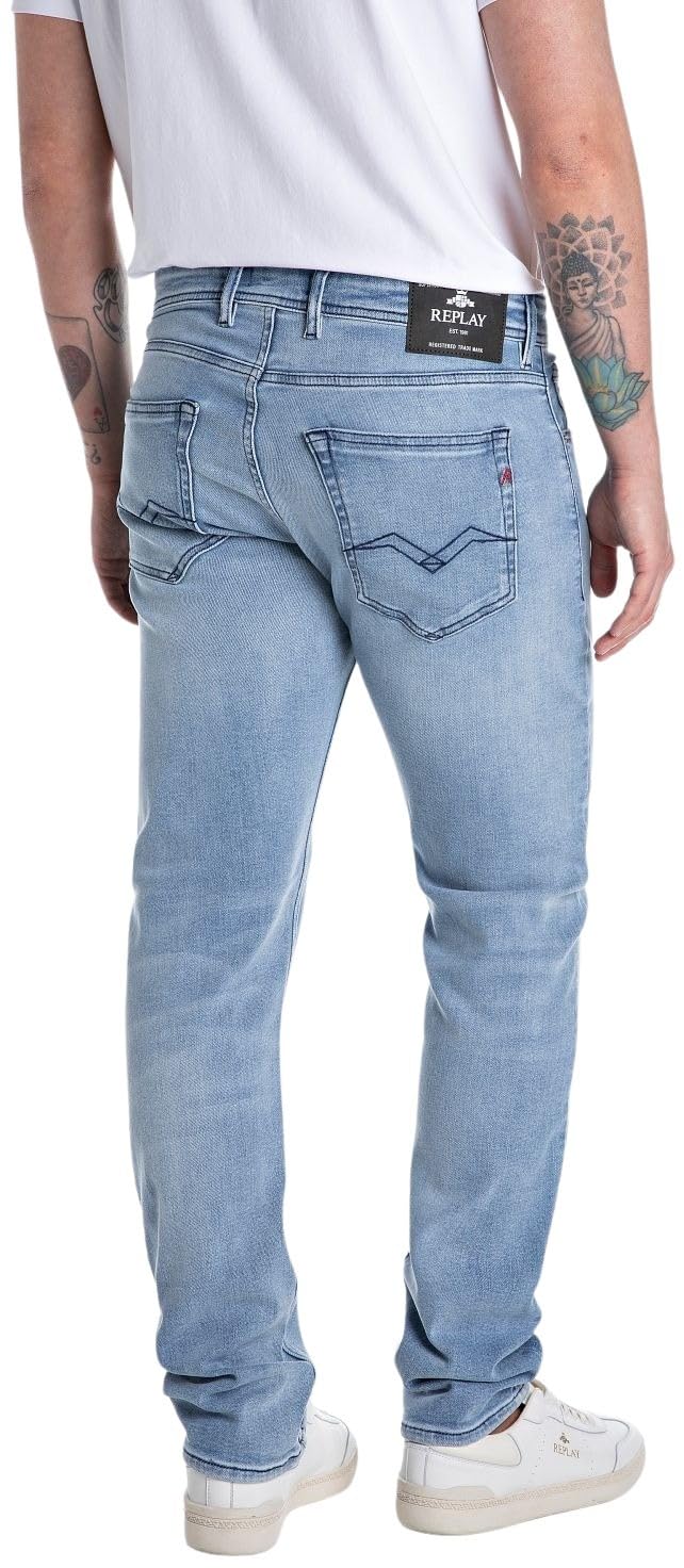 Replay Herren Jeans Grover Straight-Fit mit Comfort Stretch