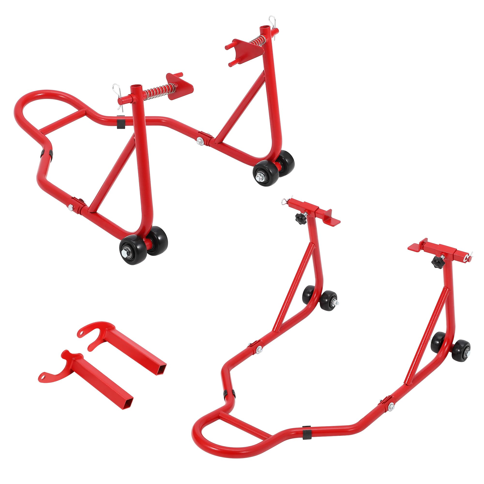 Caballete Para Motocicleta Con Capacidad De 850 Lb, Caballetes Elevadores Para Ruedas Delanteras y Traseras Con Ruedas, Caballete Universal Para Motocicleta
