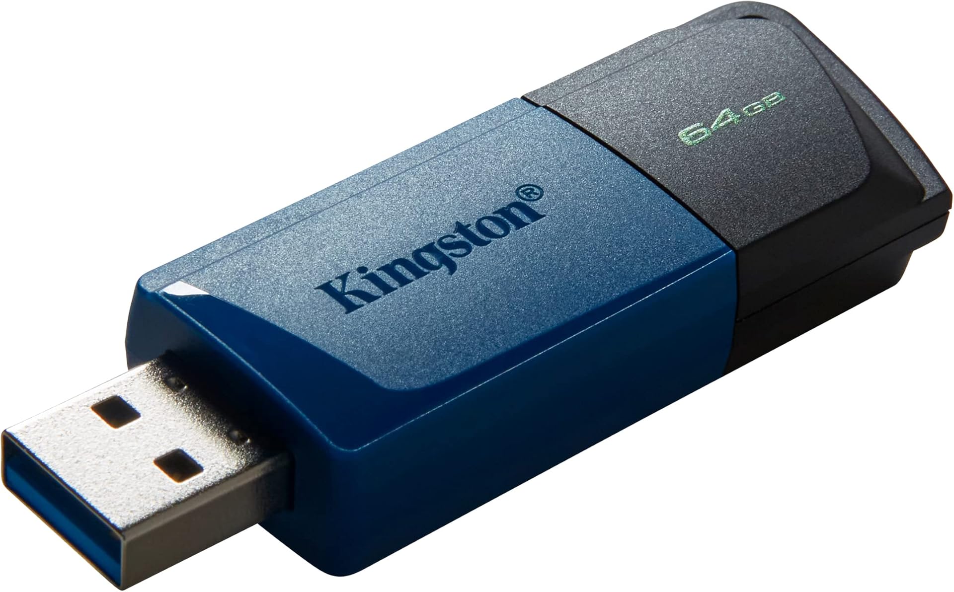 Kingston DataTraveler Exodia M 2 Pieces USB 3.2 Gen 1 DTXM/64GB-2P- with Moving Cap (Black + Blue)