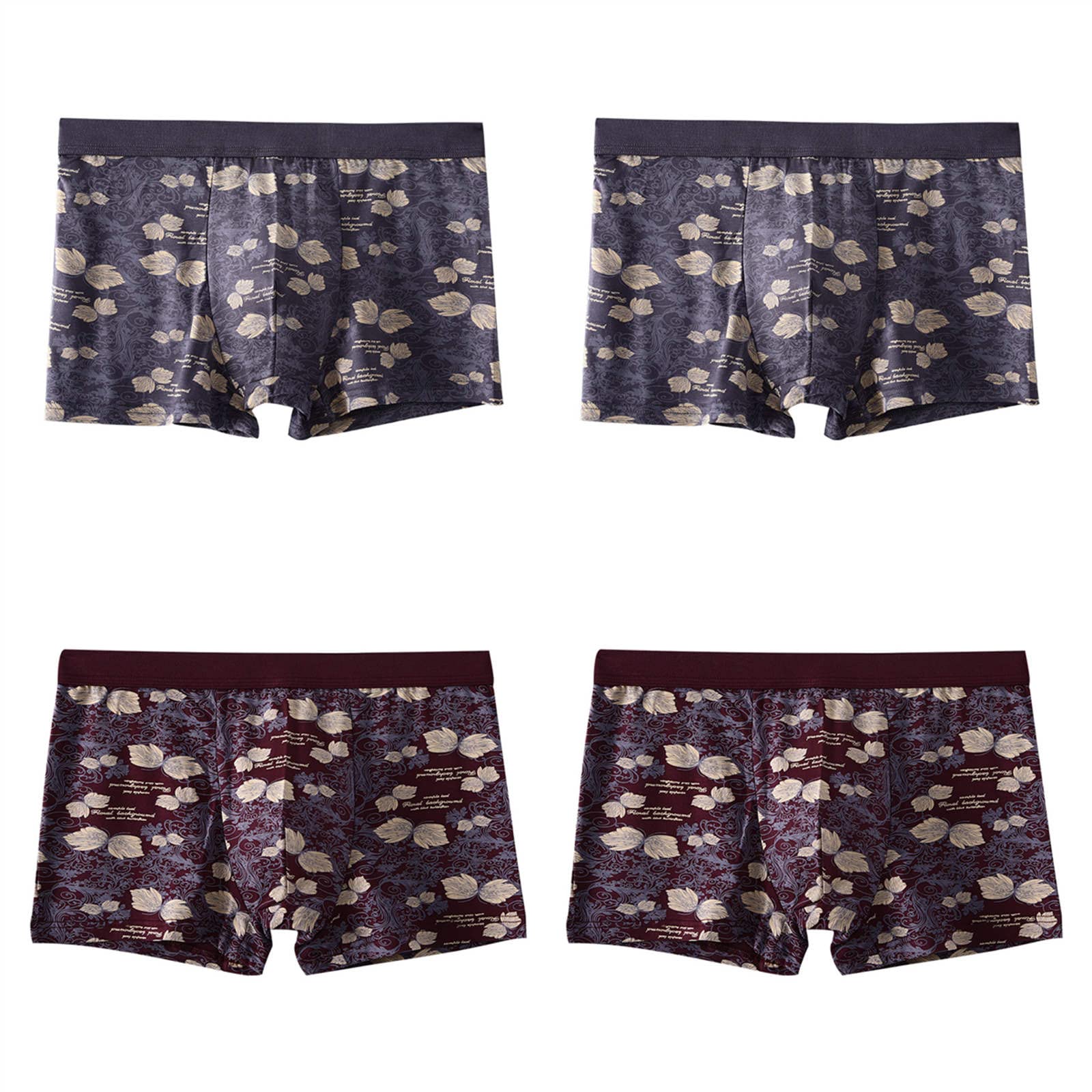 Boxer Uomo Boxer da Uomo Pantaloncini 4 Confezioni