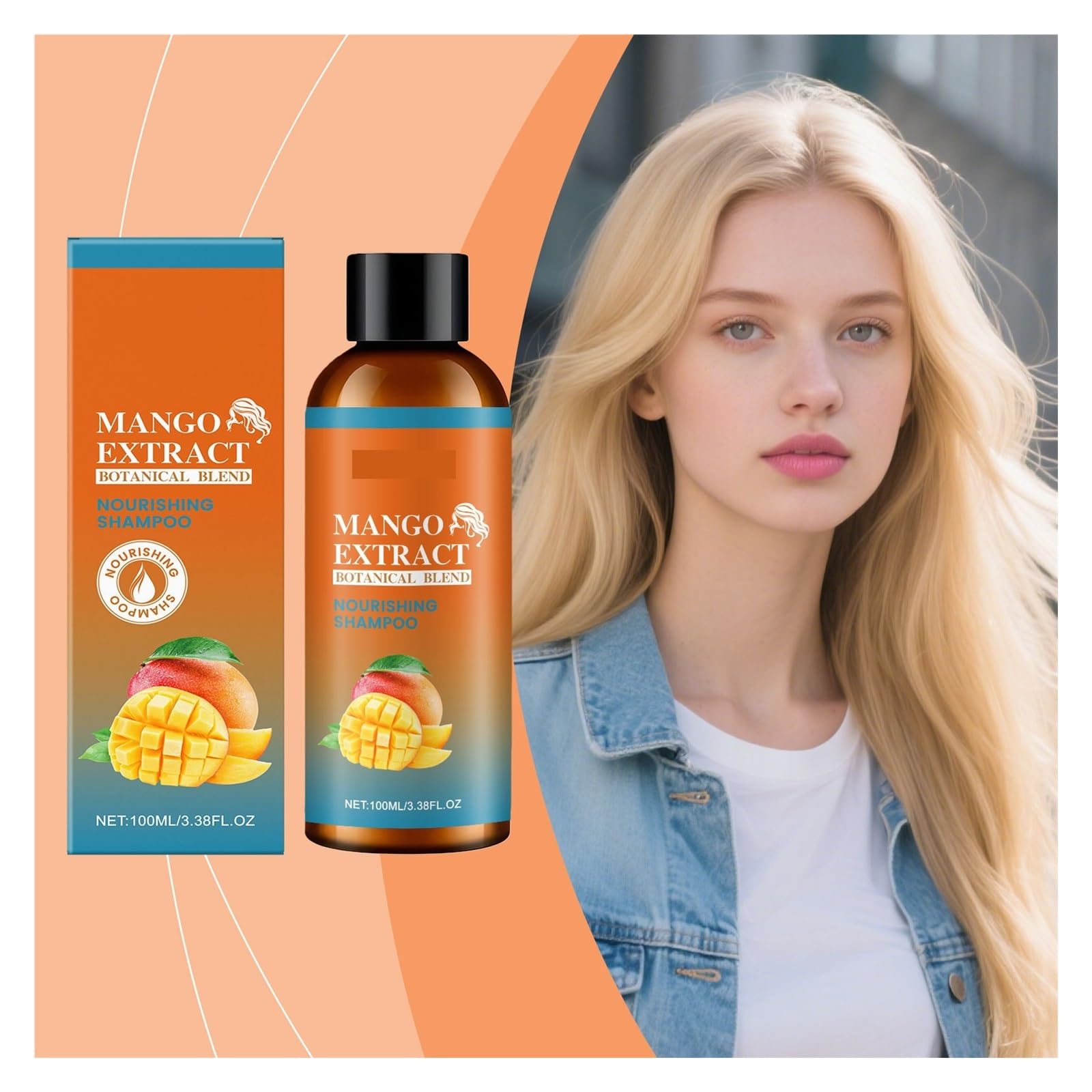 Champú de mango | Ajusta la condición general del cabello desde la raíz hasta las puntas.(2pcs)