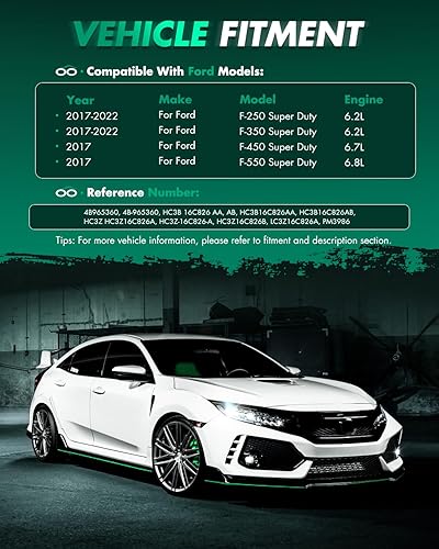 Vista 854 de SCITOO PM1017 - Soportes de elevación de 17.8 pulgadas para Hyundai Santa Fe 2007-2012 trasero izquierdo y derecho Liftgate Shock Struts 2pcs