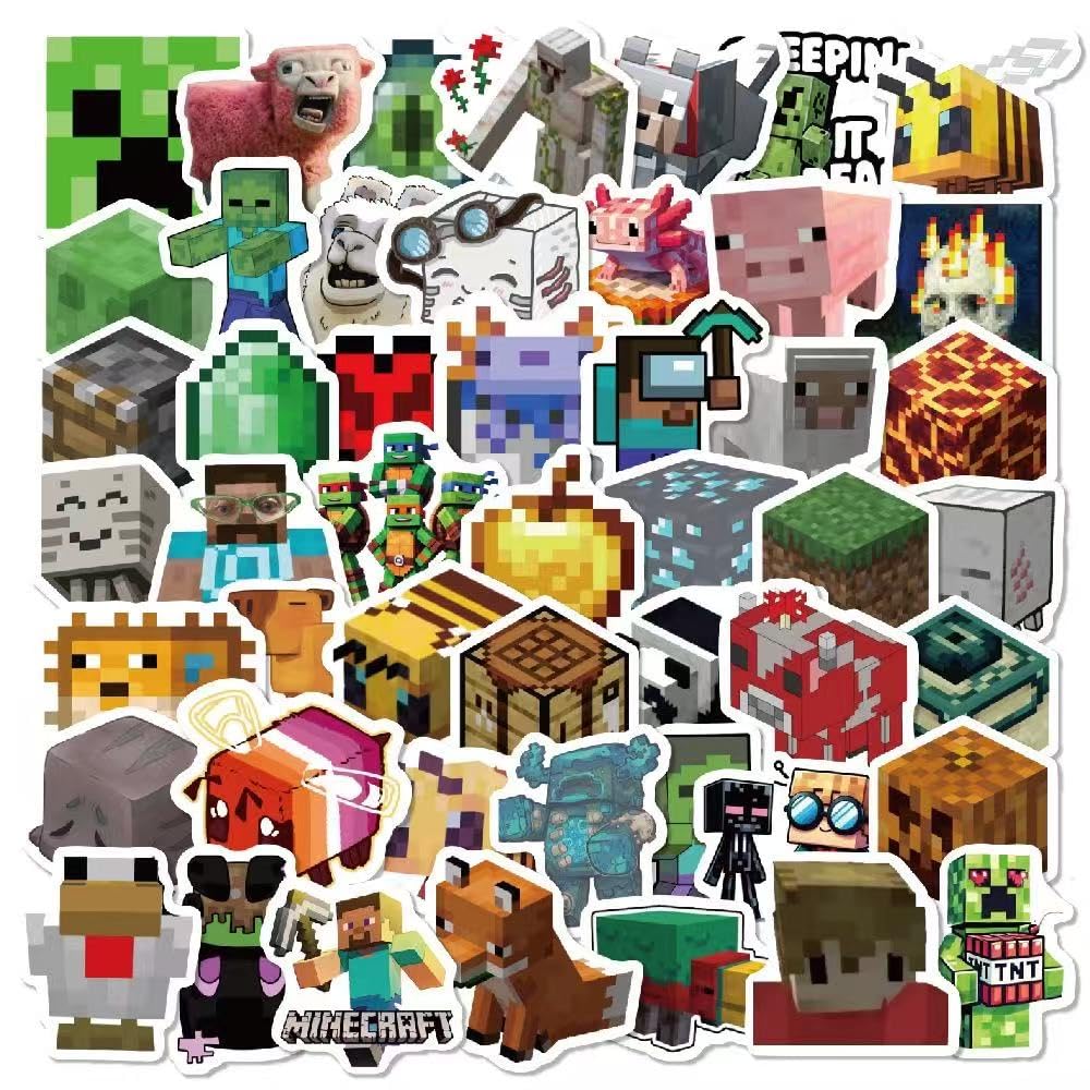 Amazon.co.jp: FOR100枚 マインクラフトステッカーセット 防水シール