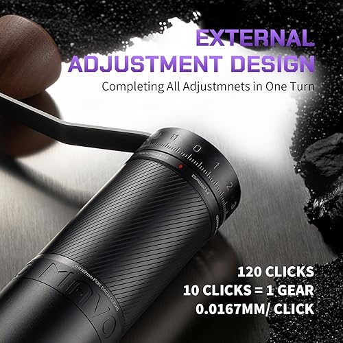 Miniatura 5 de MAVO Phantox Pro Burr - Molinillo de café manual, núcleo de molienda profesional de acero inoxidable de 1.772 in, capacidad de 1.06 oz, ajuste de