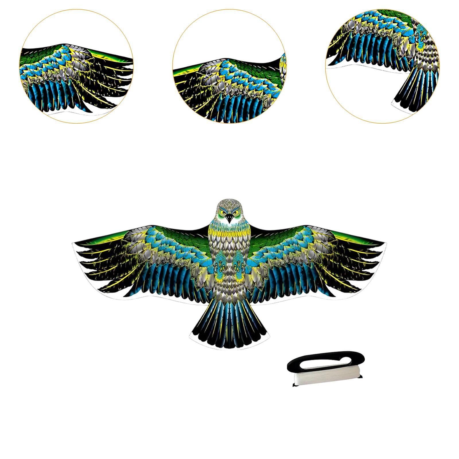 rockible Huge Shape Kite Included 100M String Easy to Fly Large Giant Kites Large Bird Kites for Outdoor Lawn Beach, 160cmx72cm