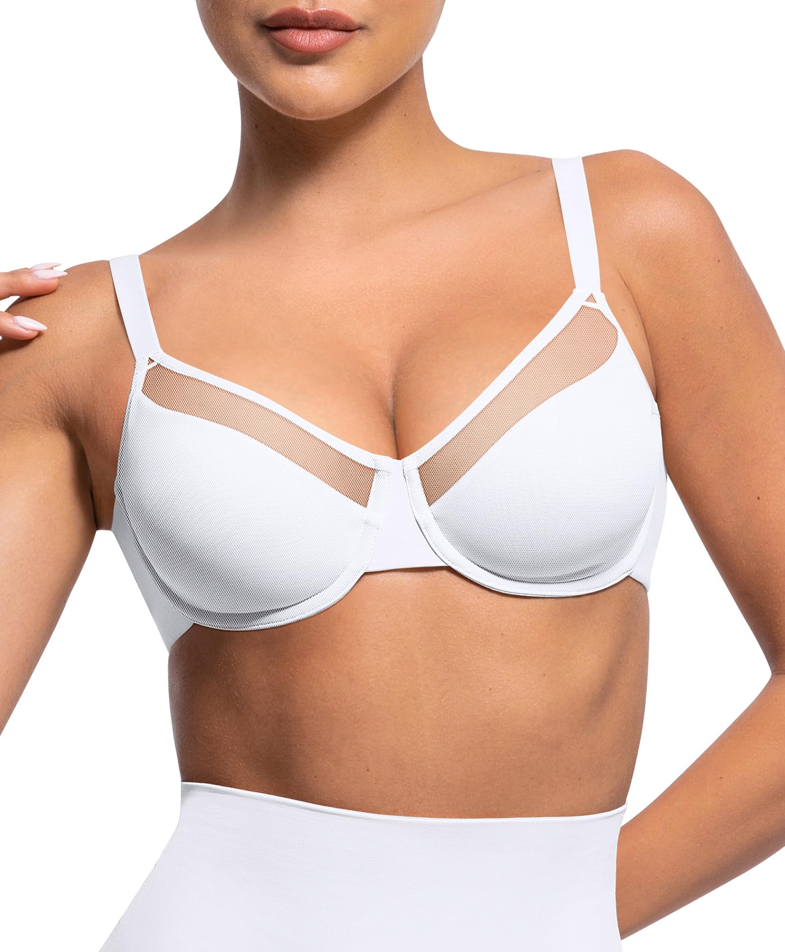 Lover-Beauty Minimizer Bras for Women Full Coverage Unlined Underwire Bras Plus Size Lifting Bra for Heavy Breast