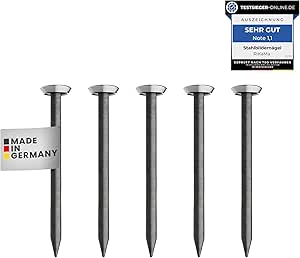 120 Stück Bildernägel Set In 4 Größen - Rostfreie Stahlnägel Für Wände Ohne Bohren