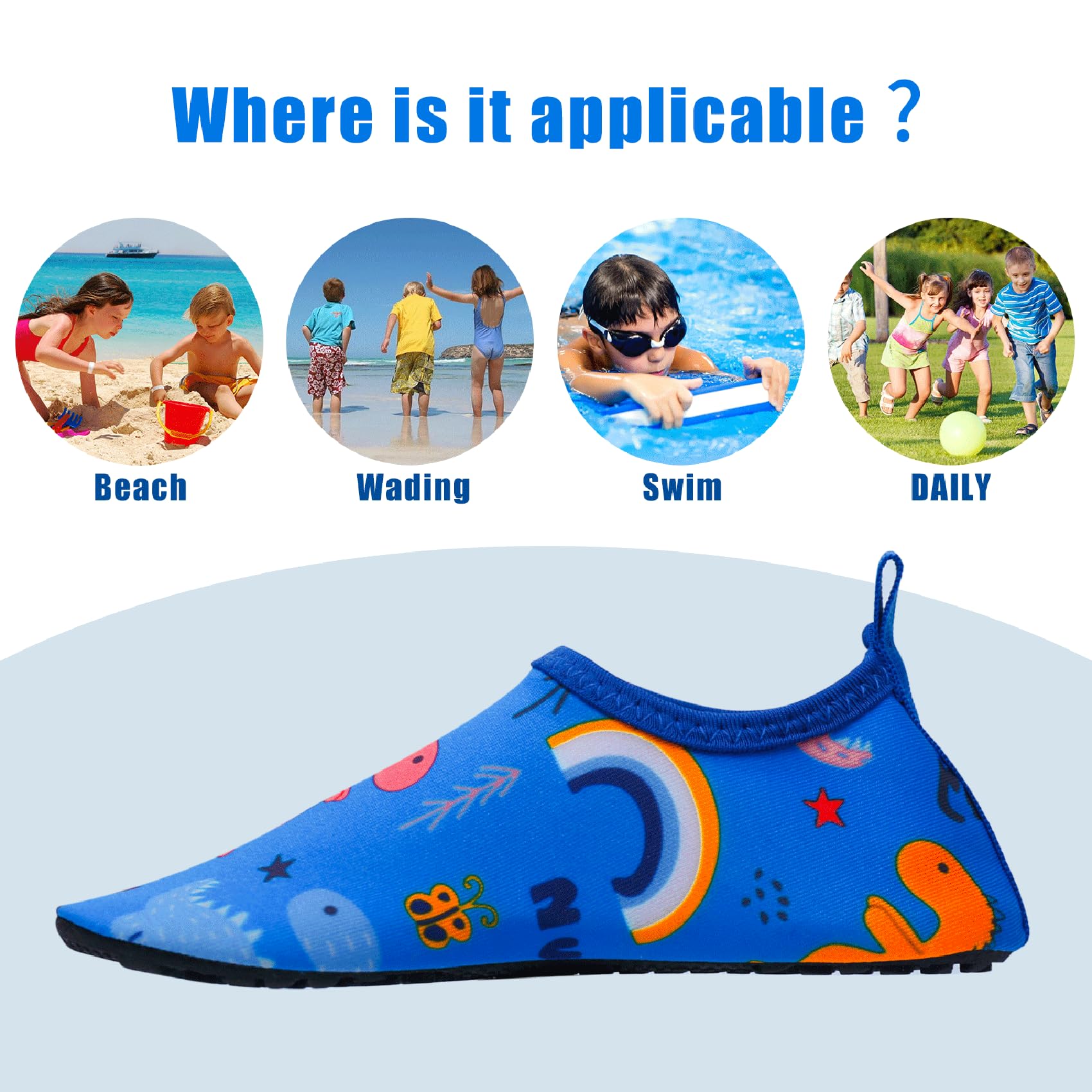 Scarpe Scoglio Bambino Bambini Scarpe Mare Spiaggia Acquatiche Piscina Bambini Immersione Ragazzo Ragazza Scarpes a Piedi Nudi per Surf Sportivo