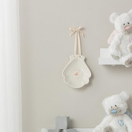 Miniatura 5 de DEMDACO Bless This Baby Girl - Cuenco de cerámica para bautizo (5 x 4), color blanco brillante