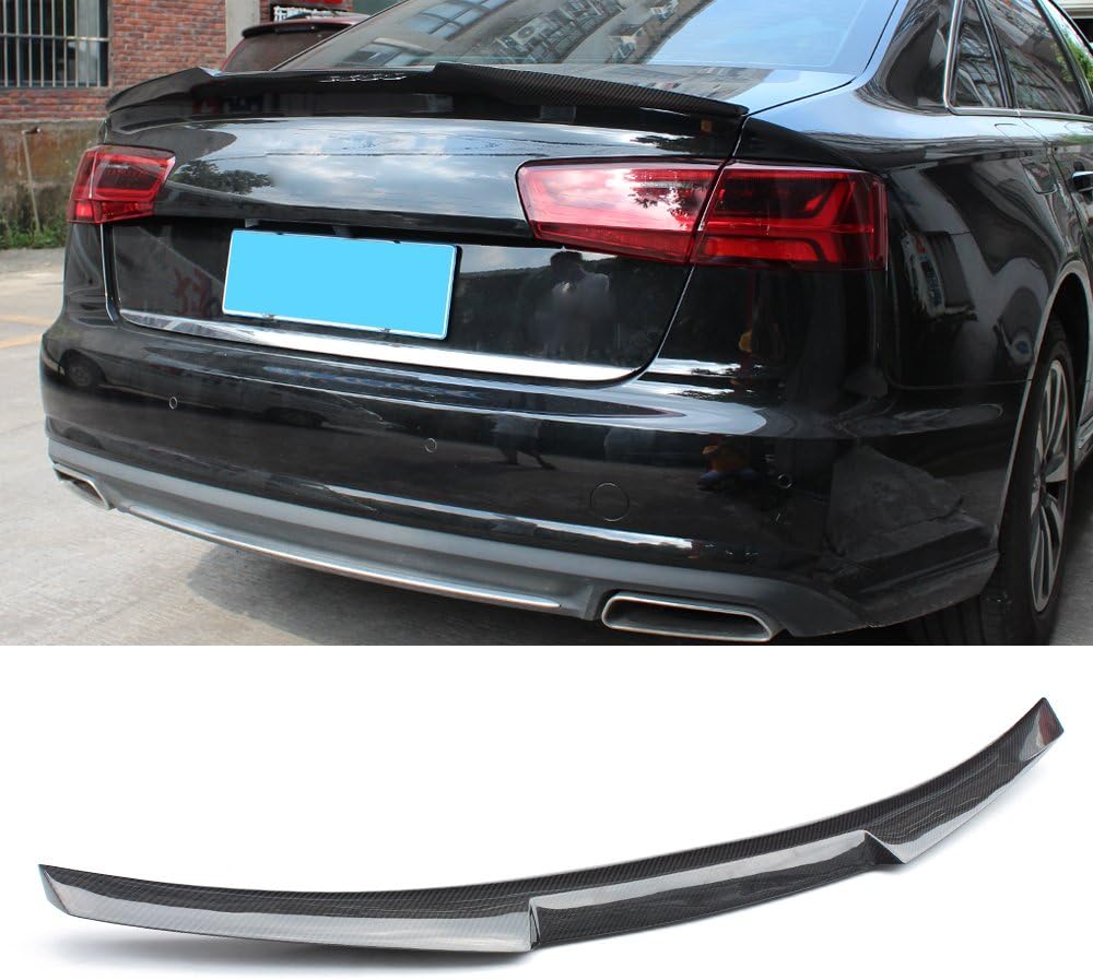 Fandixin C7 Spoiler, Carbon Fiber M4 Style Rear Trunk Deck