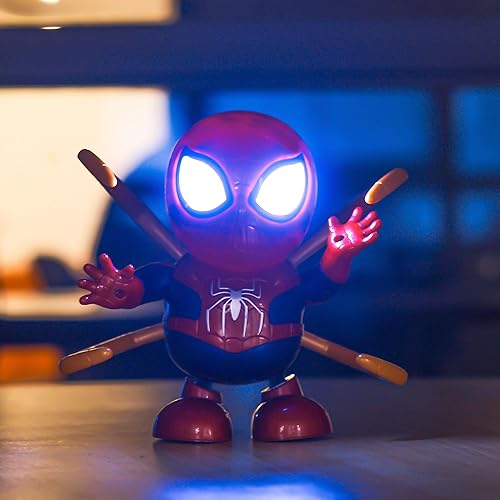 Miniatura 3 de Ombufty Juguetes de robot bailarín para niños, juguete educativo interactivo de robot araña con luces y sonido, regalos de cumpleaños para el día de