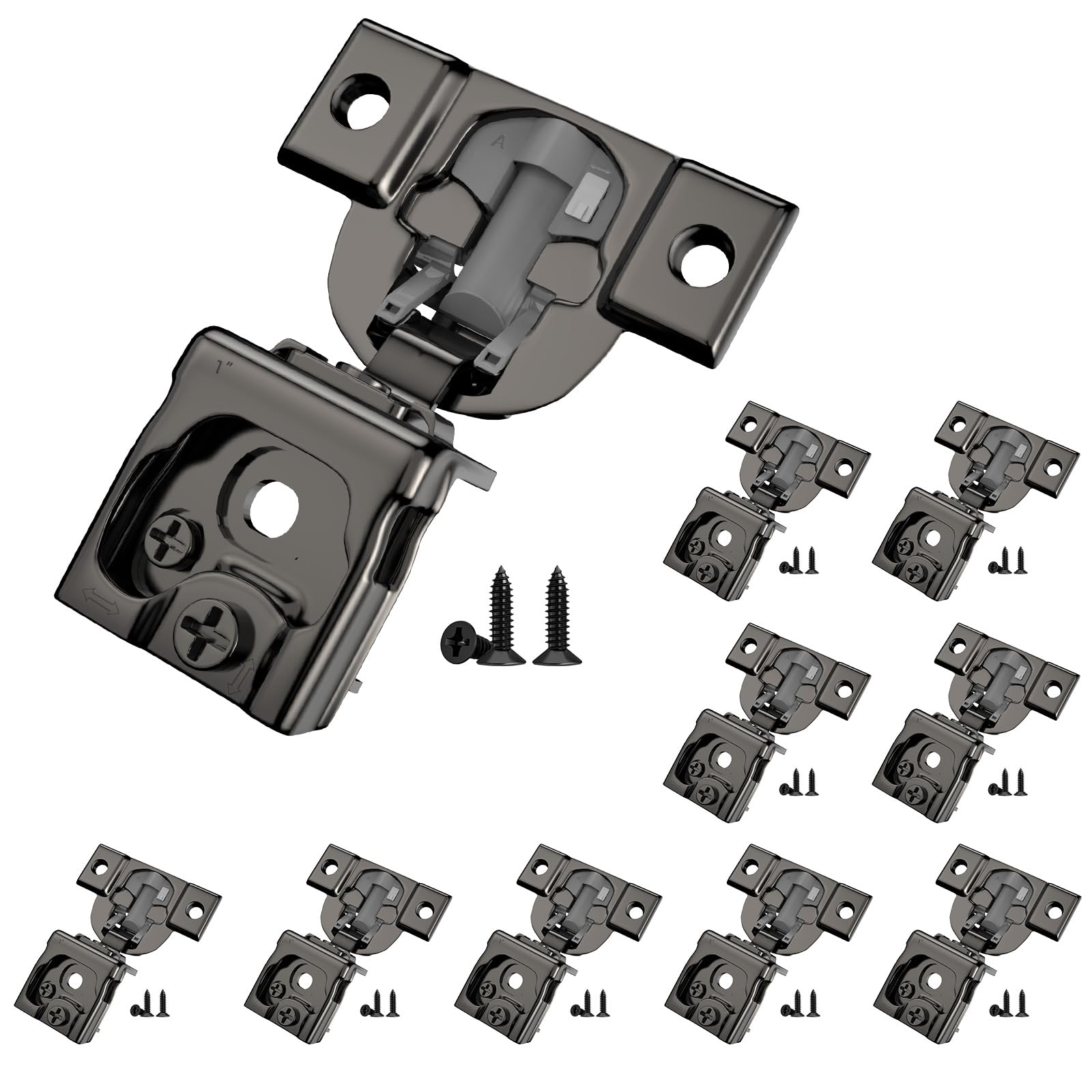 Mousike Soft Close Hinges - 40 Pack for Kitchen Cabinets -21