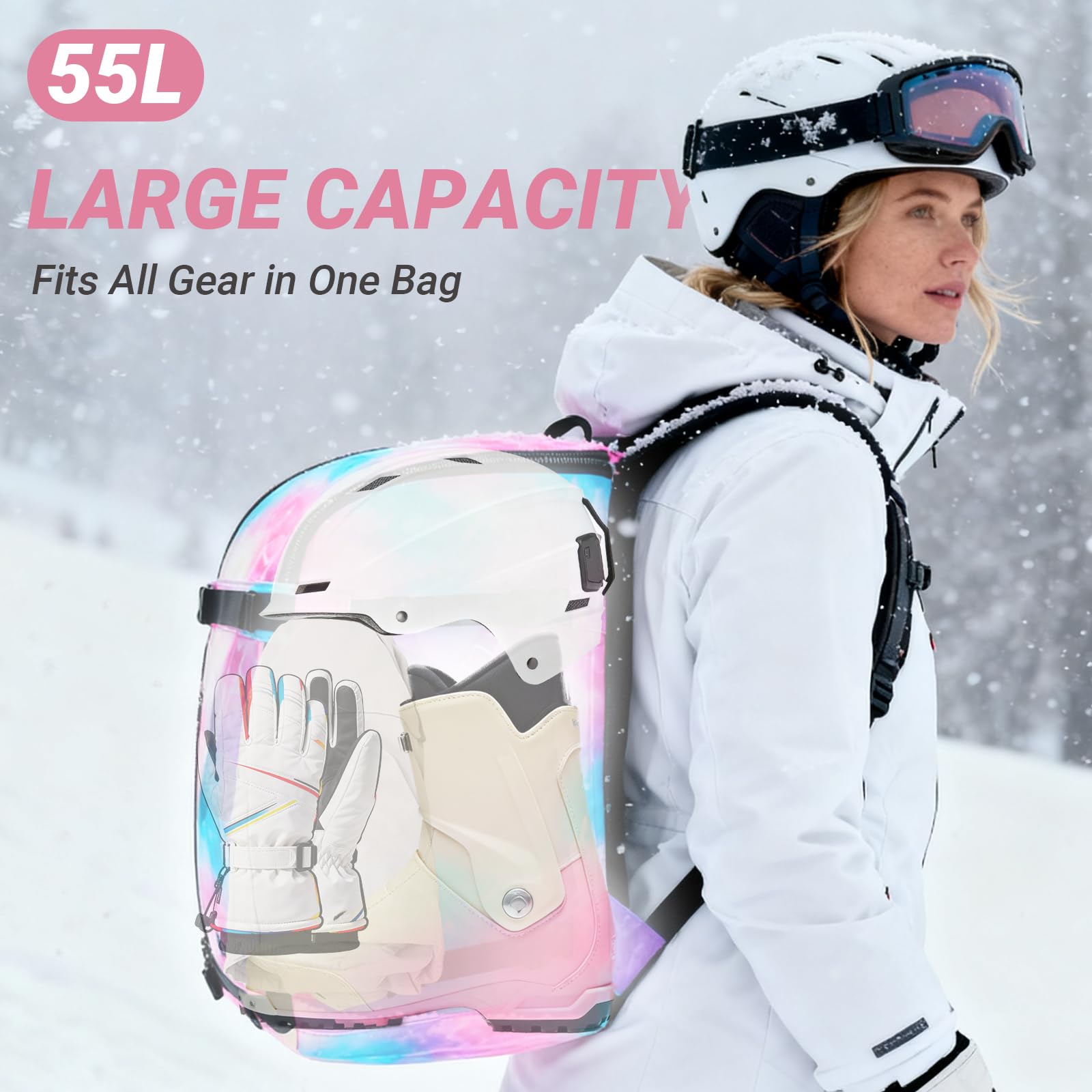 Amazon.co.jp: Bosynoy スキーブーツバッグ 50L 大型 防水 Amazon.co.jp: Bosynoy スキーブーツバッグ 50L 大型 防水
