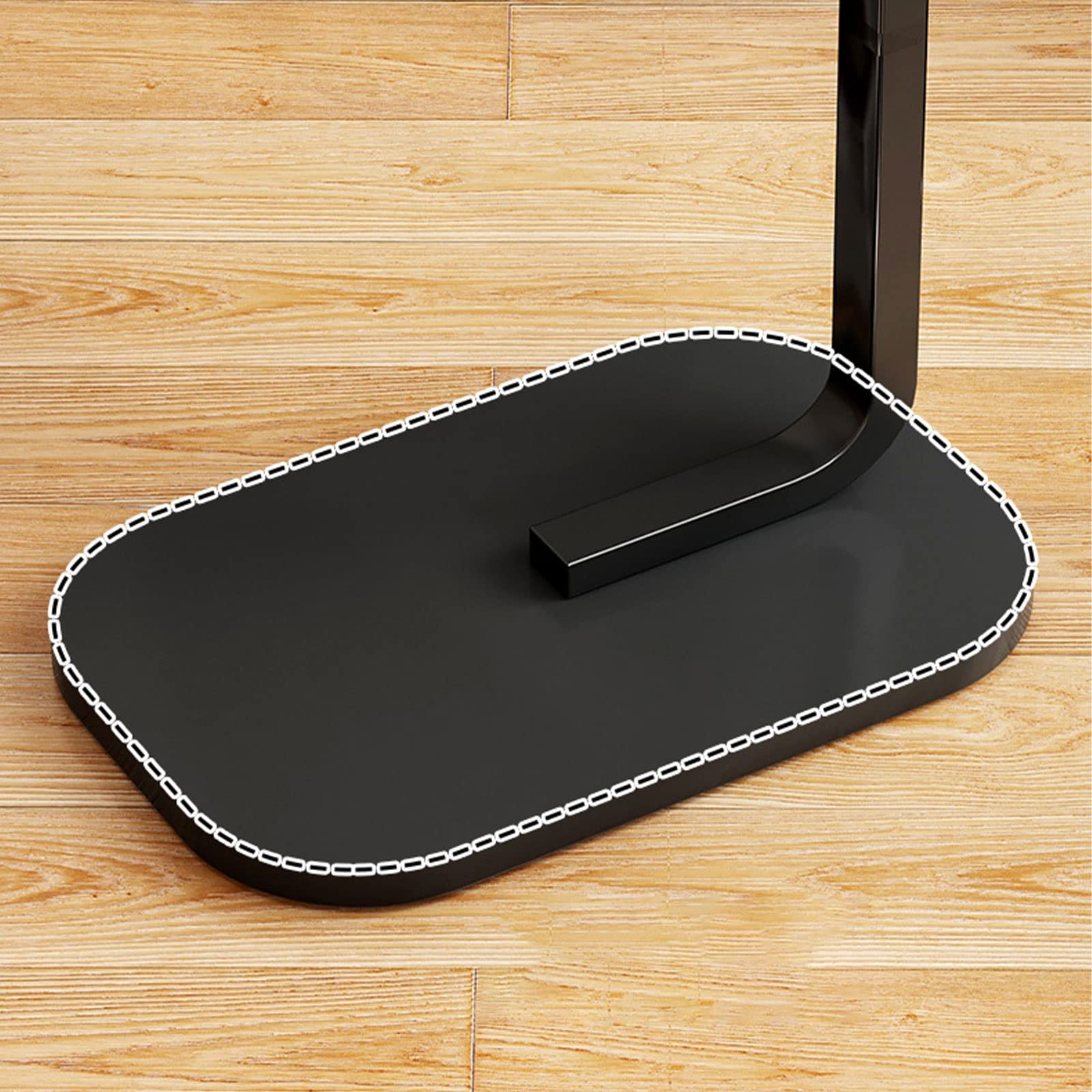 Mesa auxiliar alta en forma de C para espacios pequeños, mesa de centro minimalista moderna con estante de metal, parte superior curvada, fácil de instalar