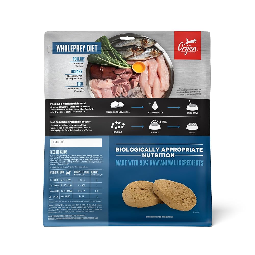 Amazon.com: ORIJEN Grain Free High Protein Freeze Dried Dog