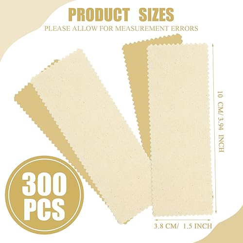 Miniatura 2 de 300 tiras de cera facial de muselina natural, depilación de cejas, tiras de cera precortadas, tiras de cera de algodón facial para mujeres y hombres