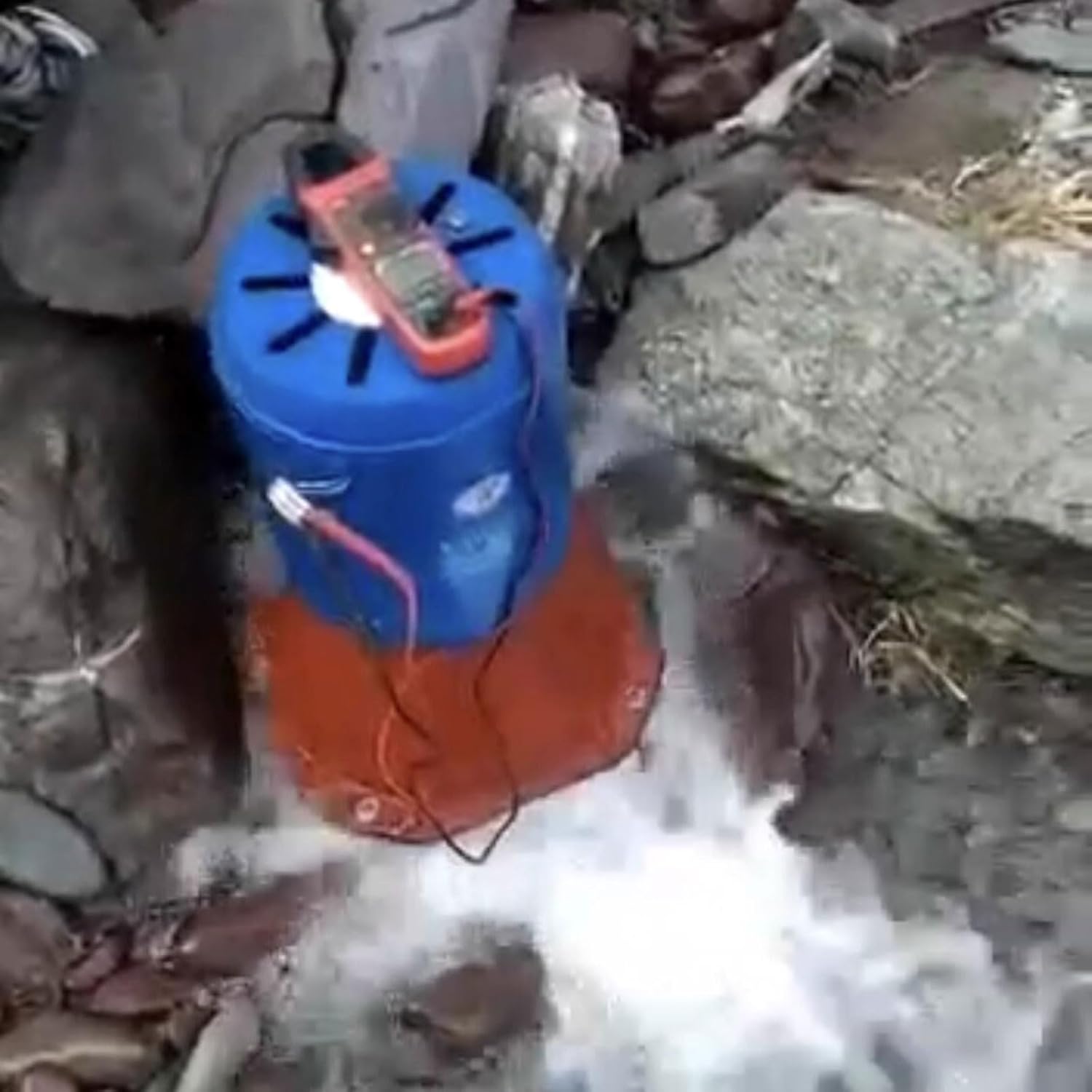 1000W Water Turbine Generator, All Copper Wire Oblique Impact Hydroelectric Generators, 1KW High Power 220V Single Phase Micro Hydro Generator for Outdoor