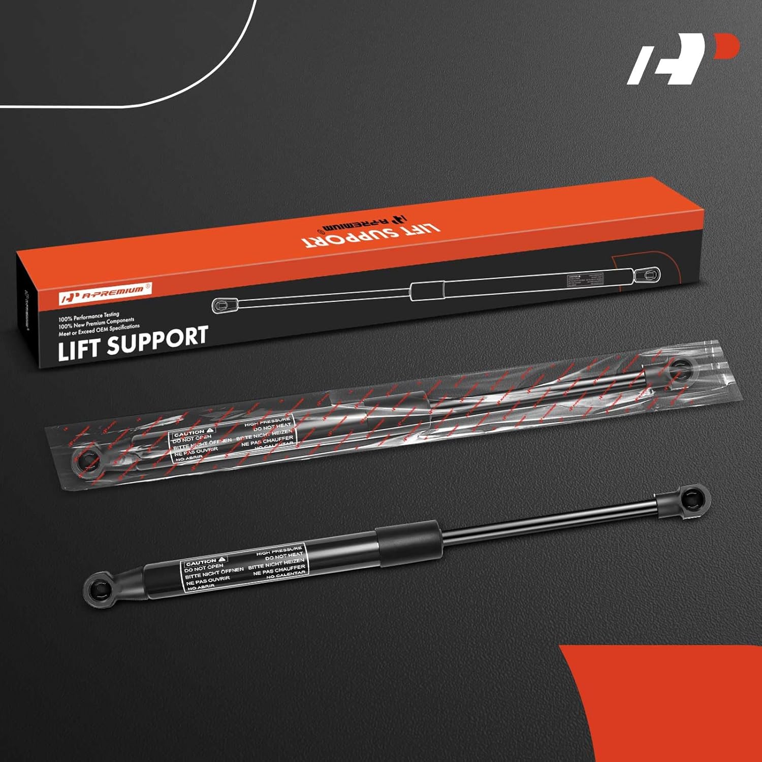 A-Premium Front Hood Lift Supports Shock Struts Compatible with Lexus NX200t, NX300h 2015 2016 2017