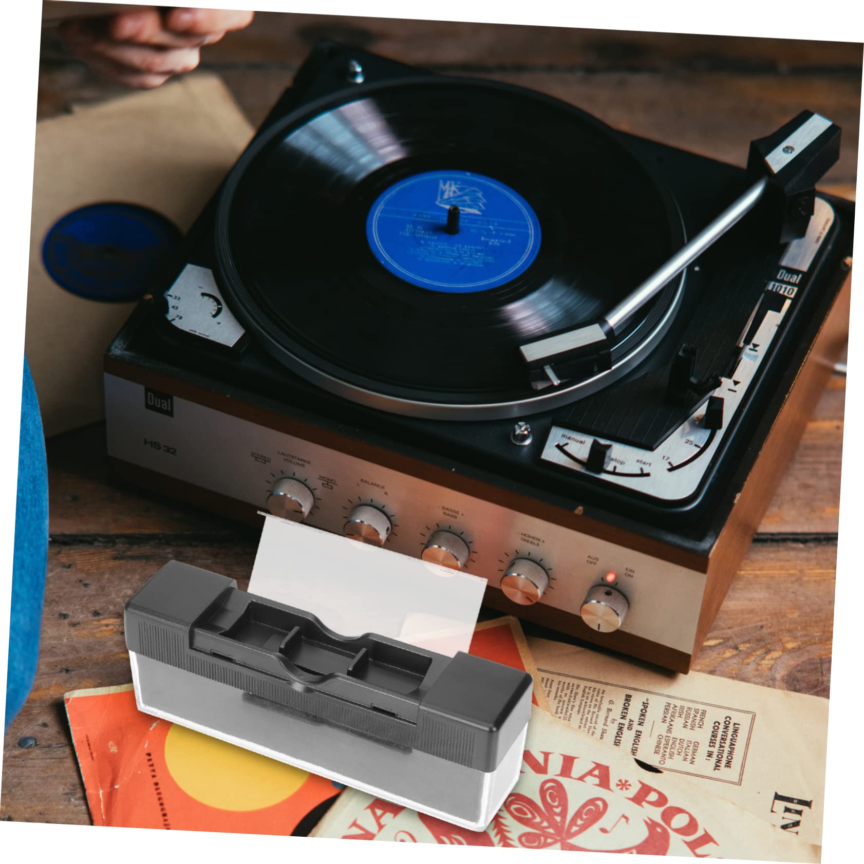OSALADI 4sets Spazzole Per Pulizia Dischi in Vinile Kit Antistatico Per Manutenzione e Pulizia Di Giradischi e Strumenti Musicali Sicuro e Pratico Da Usare