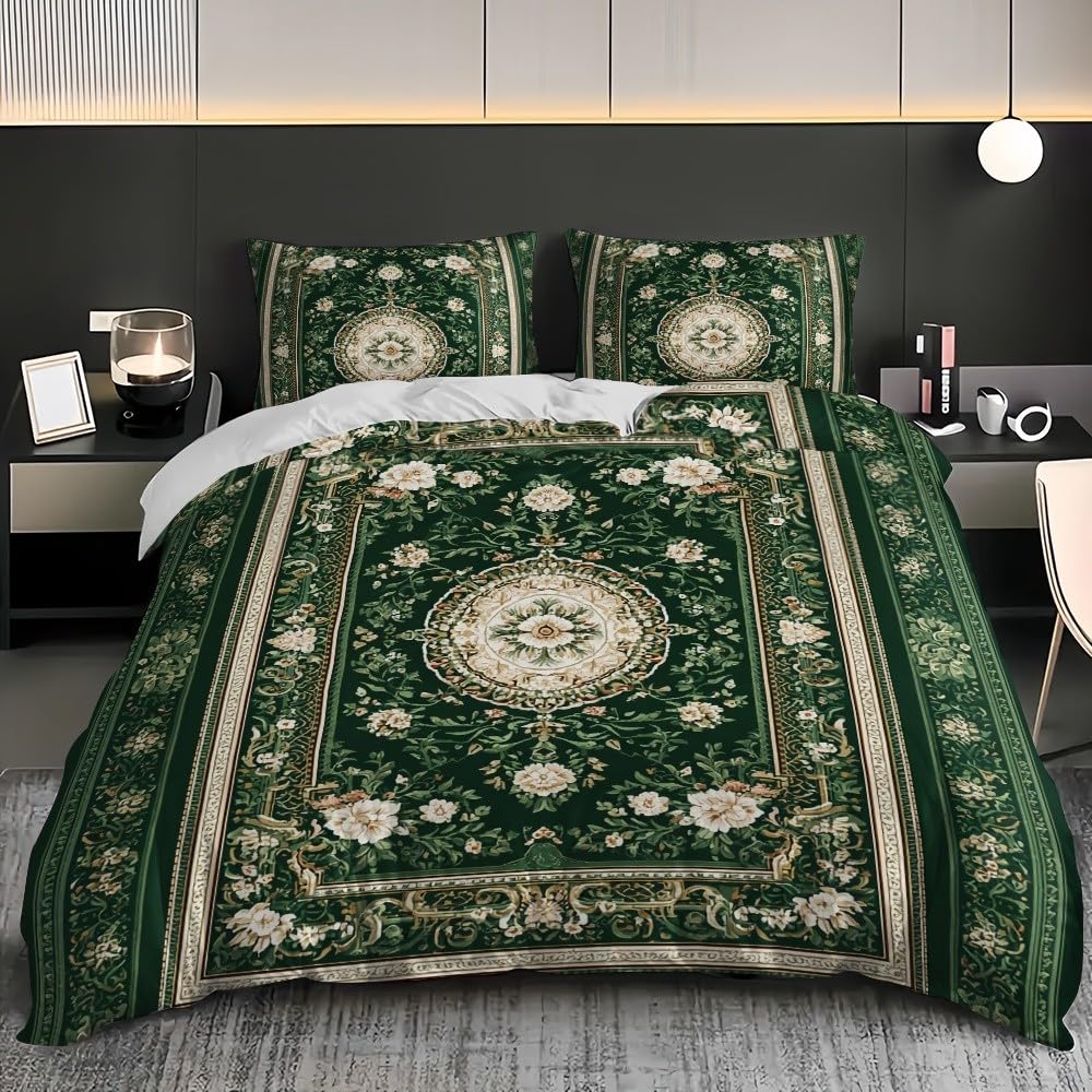 Zielony zestaw pościeli z nadrukiem 3D, 155 x 220 cm, dla dzieci i