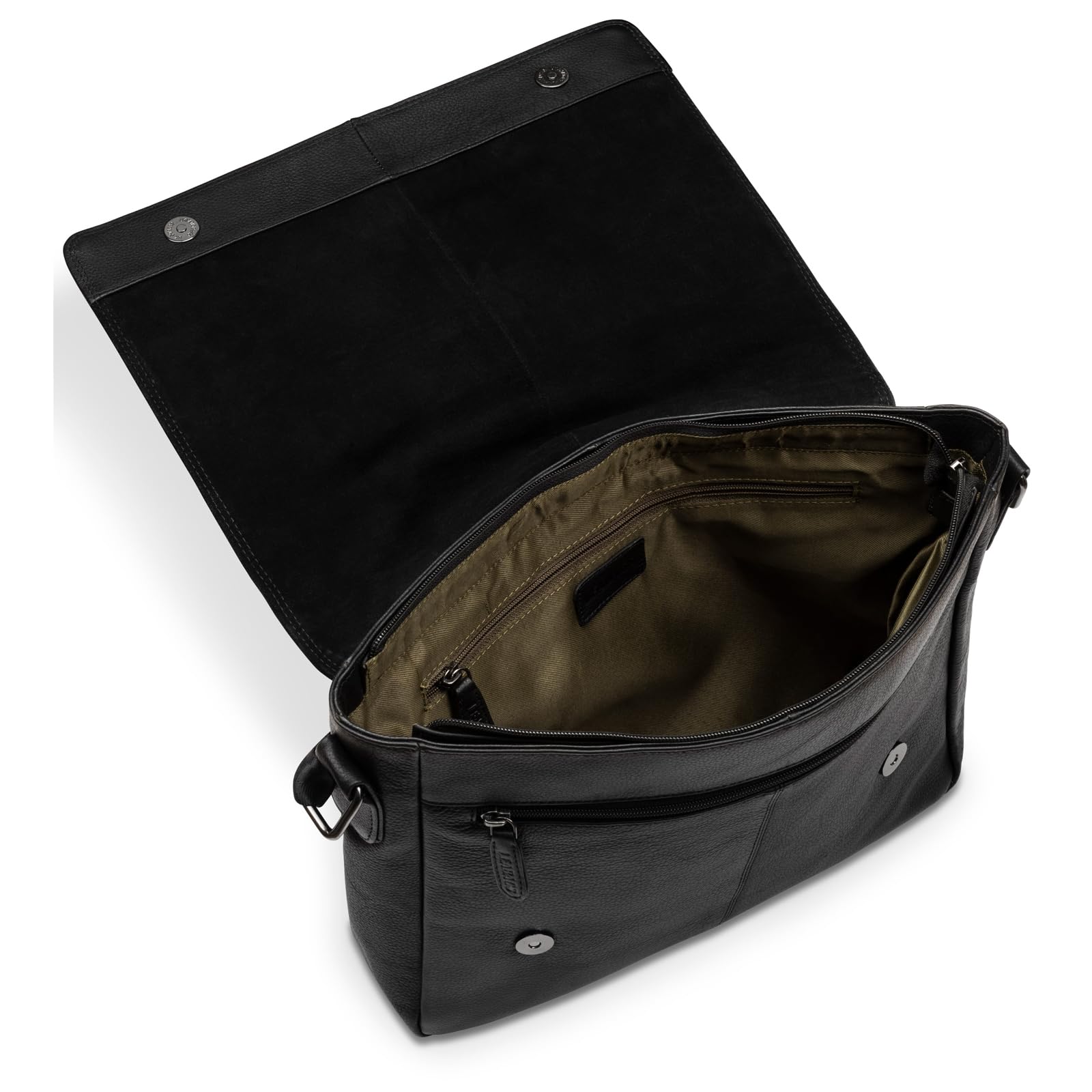 LEABAGS Sac bandoulière pour hommes et femmes | Sac ordinateur portable en cuir véritable 14" | Sac messager avec bandoulière | Sac à main | Sac de travail | Sac de transport