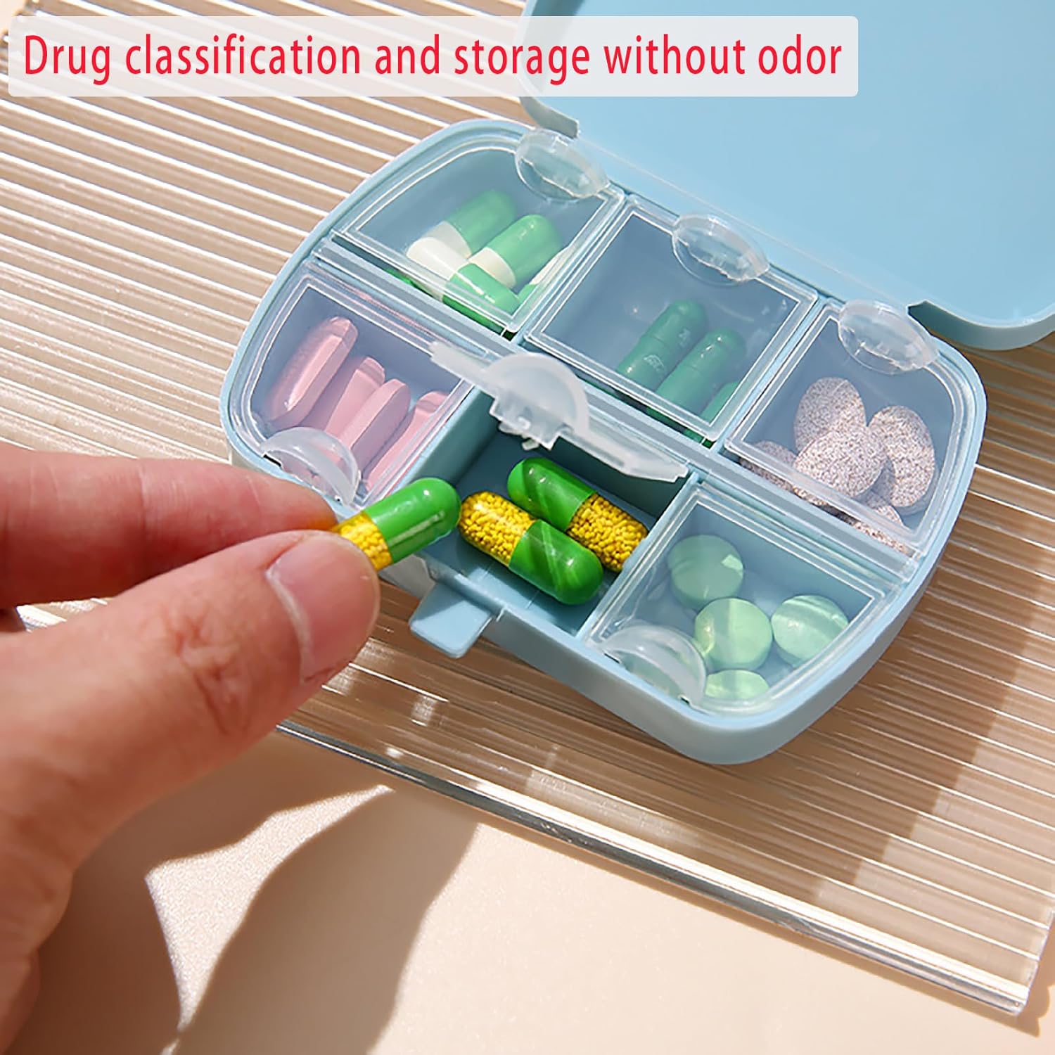 ARTopet 4Pcs Diamond Art Painting Mini Storage Box with 6-Grid Creative Design Compact Portable Small Case for Purse Travel Daily-02