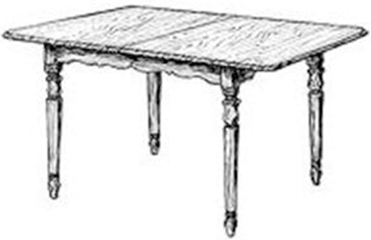Woodcraft Project Paper Plan To Build Extension Dining Table - Material Not Included