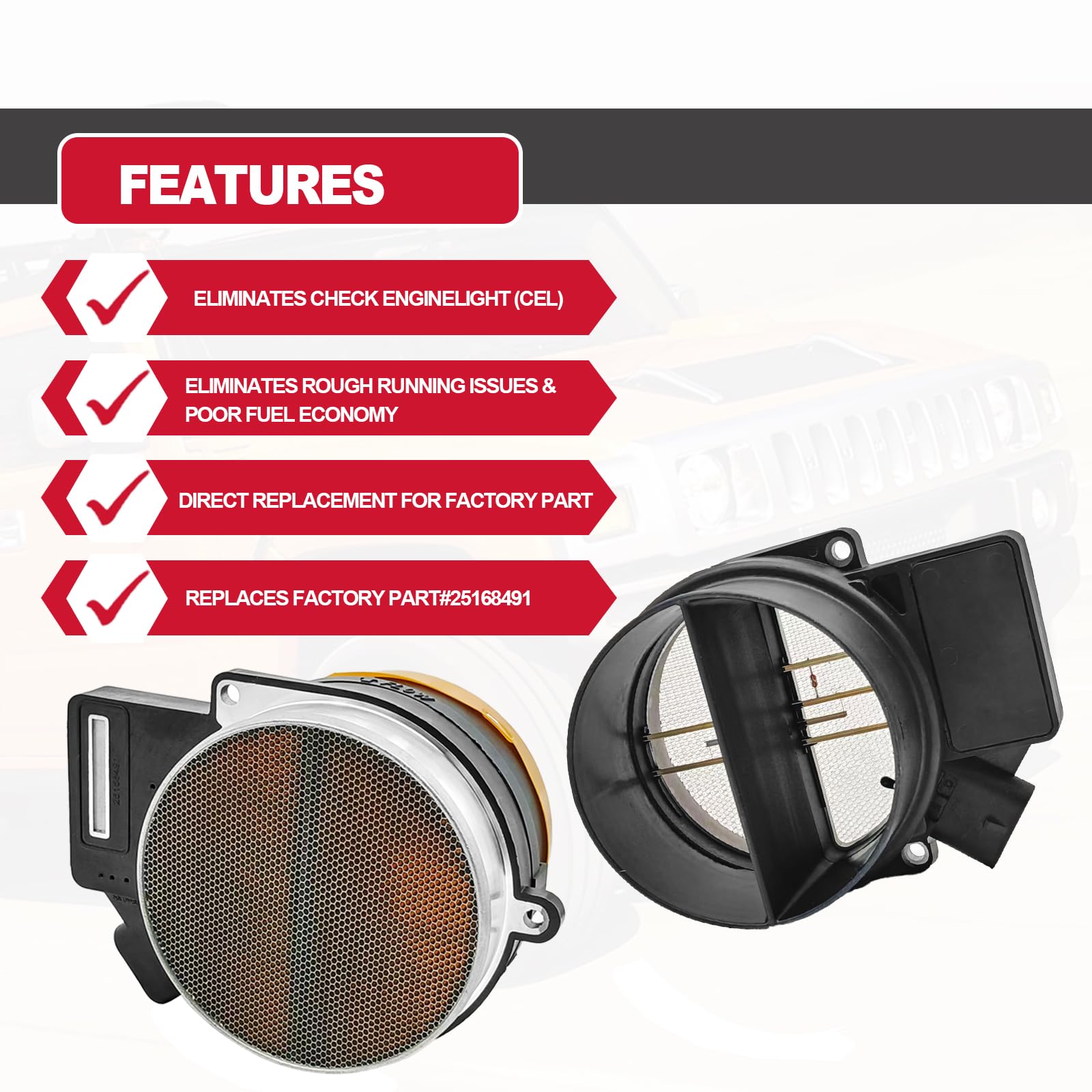 Jdmspeed Mass Air Flow Sensor Meter Maf For Cadillac Chevy GMC ...