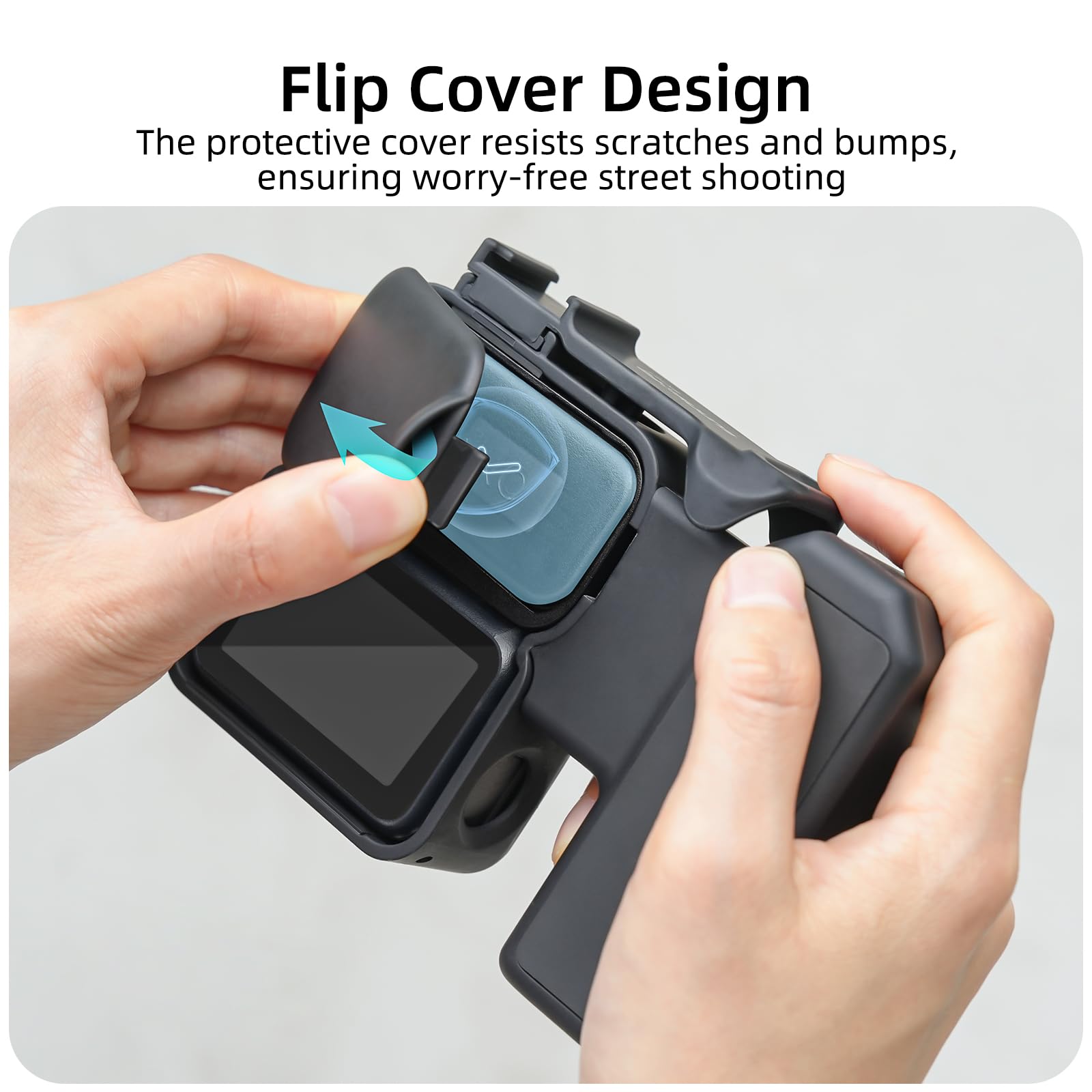 Gdraco Impugnatura integrata per DJI Osmo Nano Montaggio Facile Rapido Impugnatura Ergonomica per Scatti Stradi, Custodia Protettiva con Adattatore Scarpe Freddo Accessori per Osmo Nano