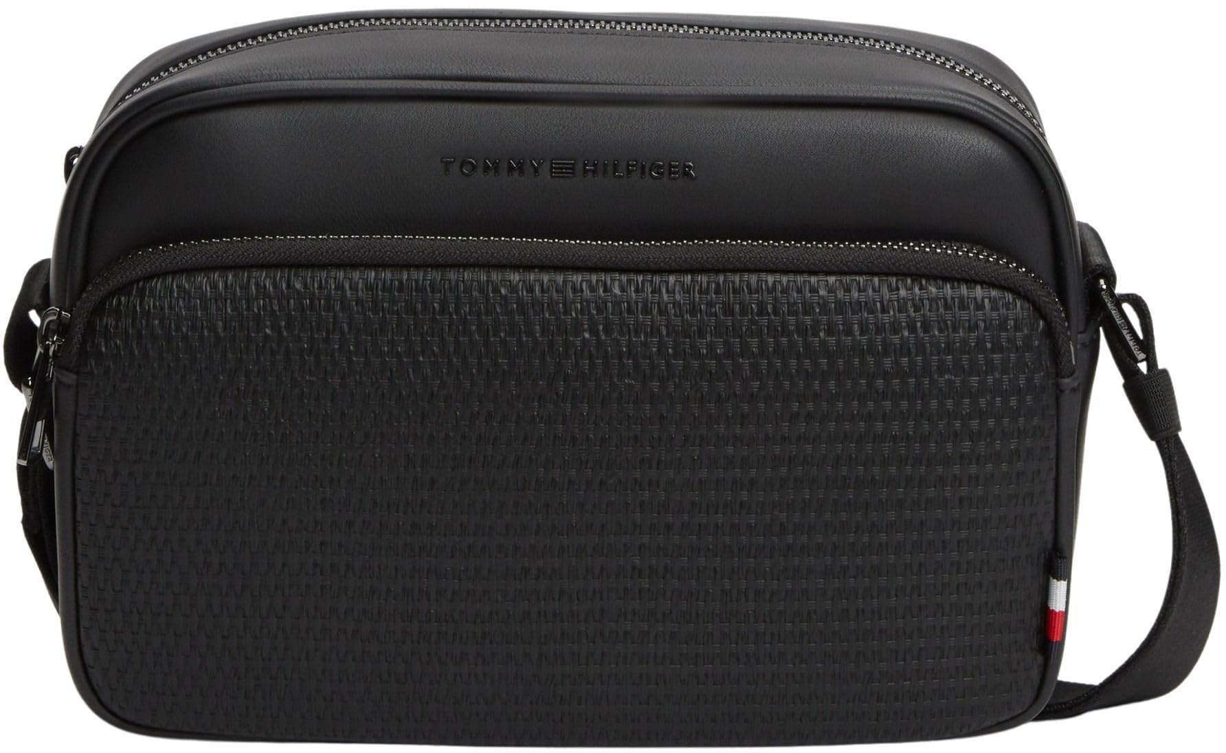 Tommy Hilfiger Th Woven Ew AM0AM14096 Sac pour appareil photo Noir Taille unique